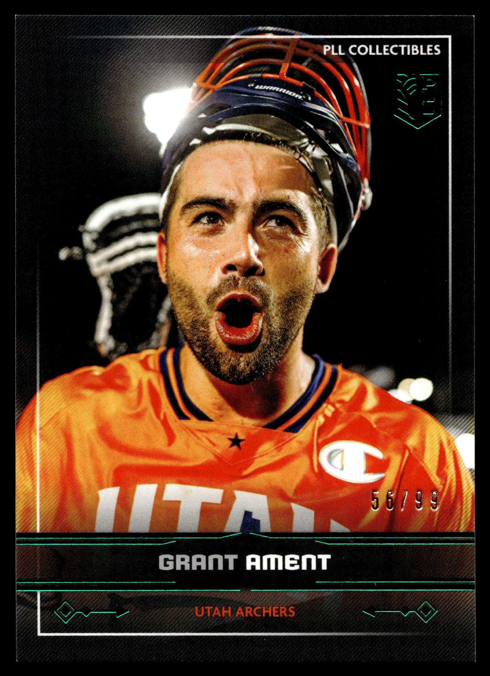 Grant Ament 2025 PLL Fieldside Utah Archers Green Foil 56/99 #48