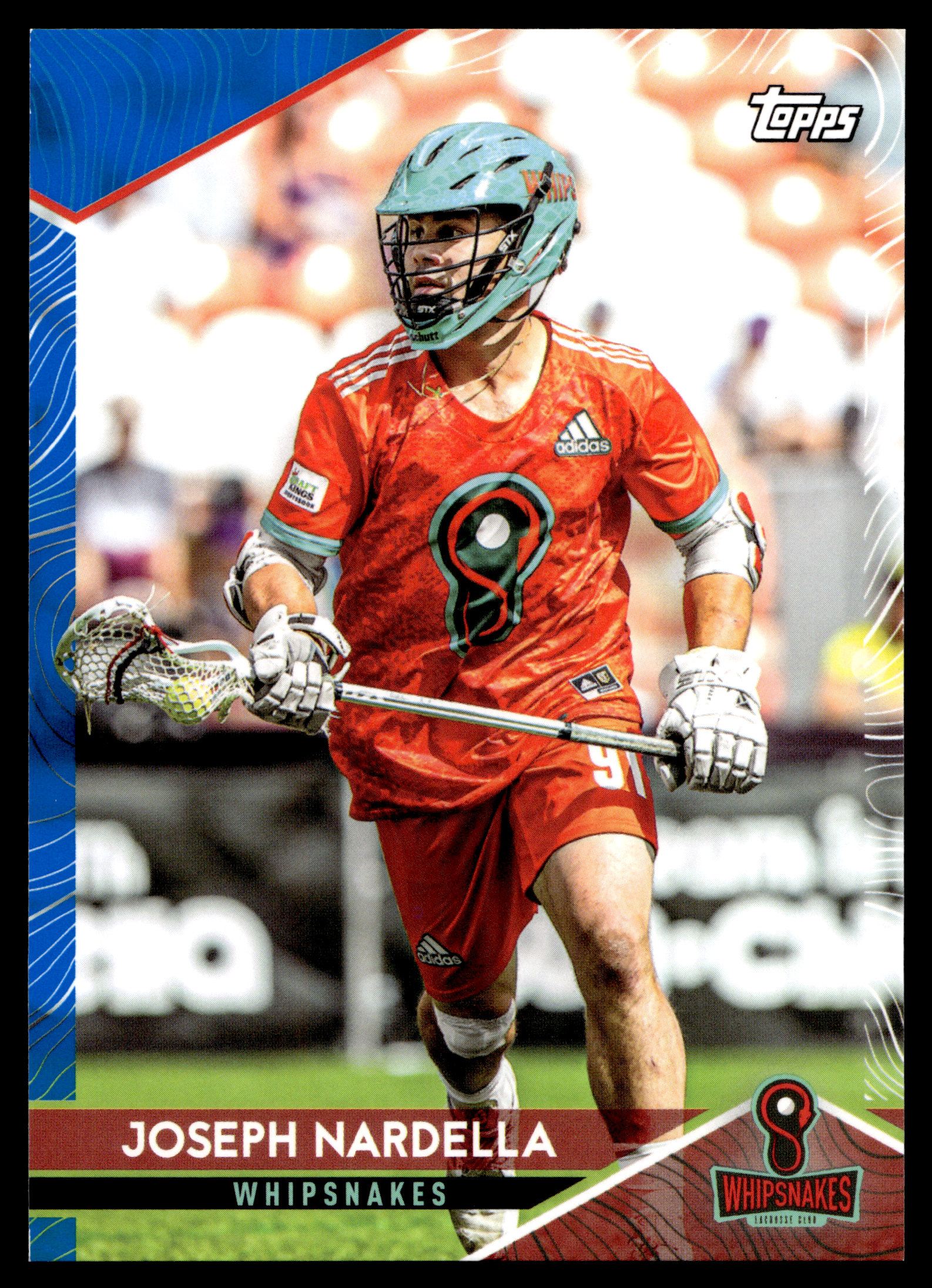Joseph Nardella 2022 Topps PLL Whipsnakes Blue 41/99 #156