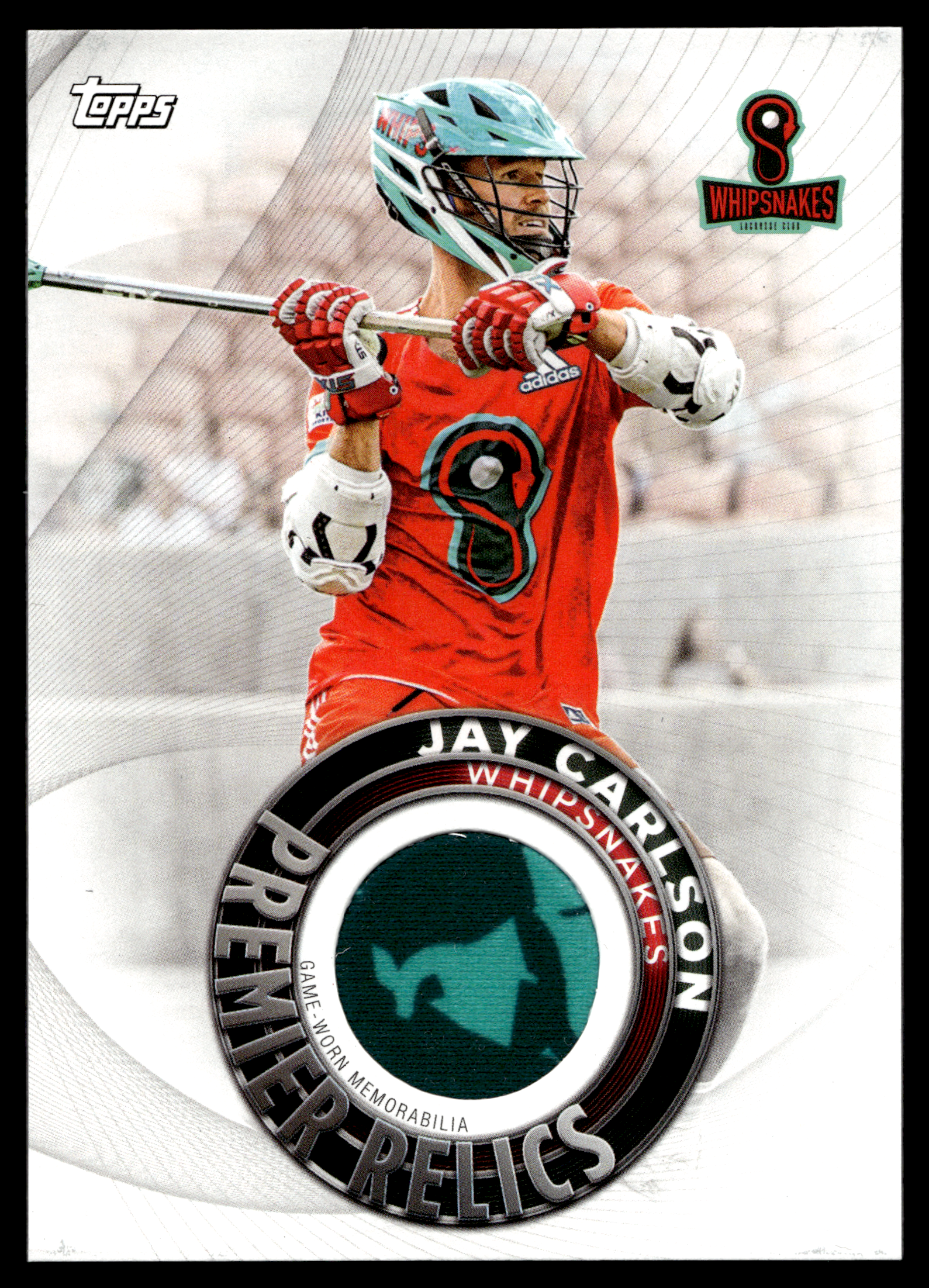 Jay Carlson 2022 Topps PLL Whipsnakes Premier Relics #PR-JC