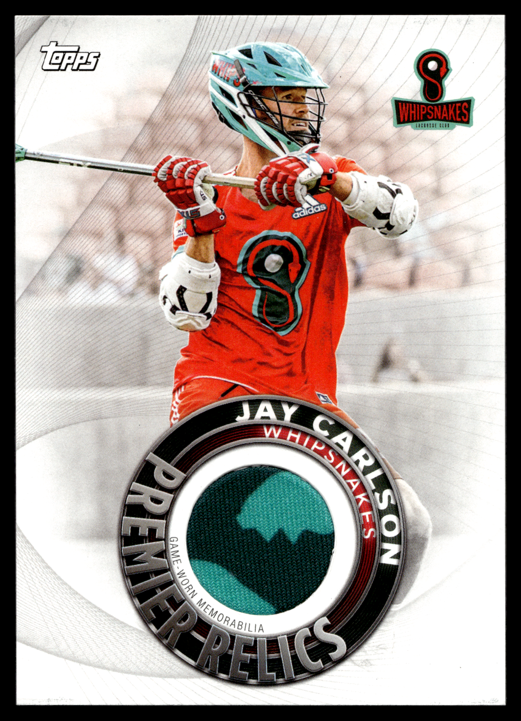 Jay Carlson 2022 Topps PLL Whipsnakes Premier Relics #PR-JC