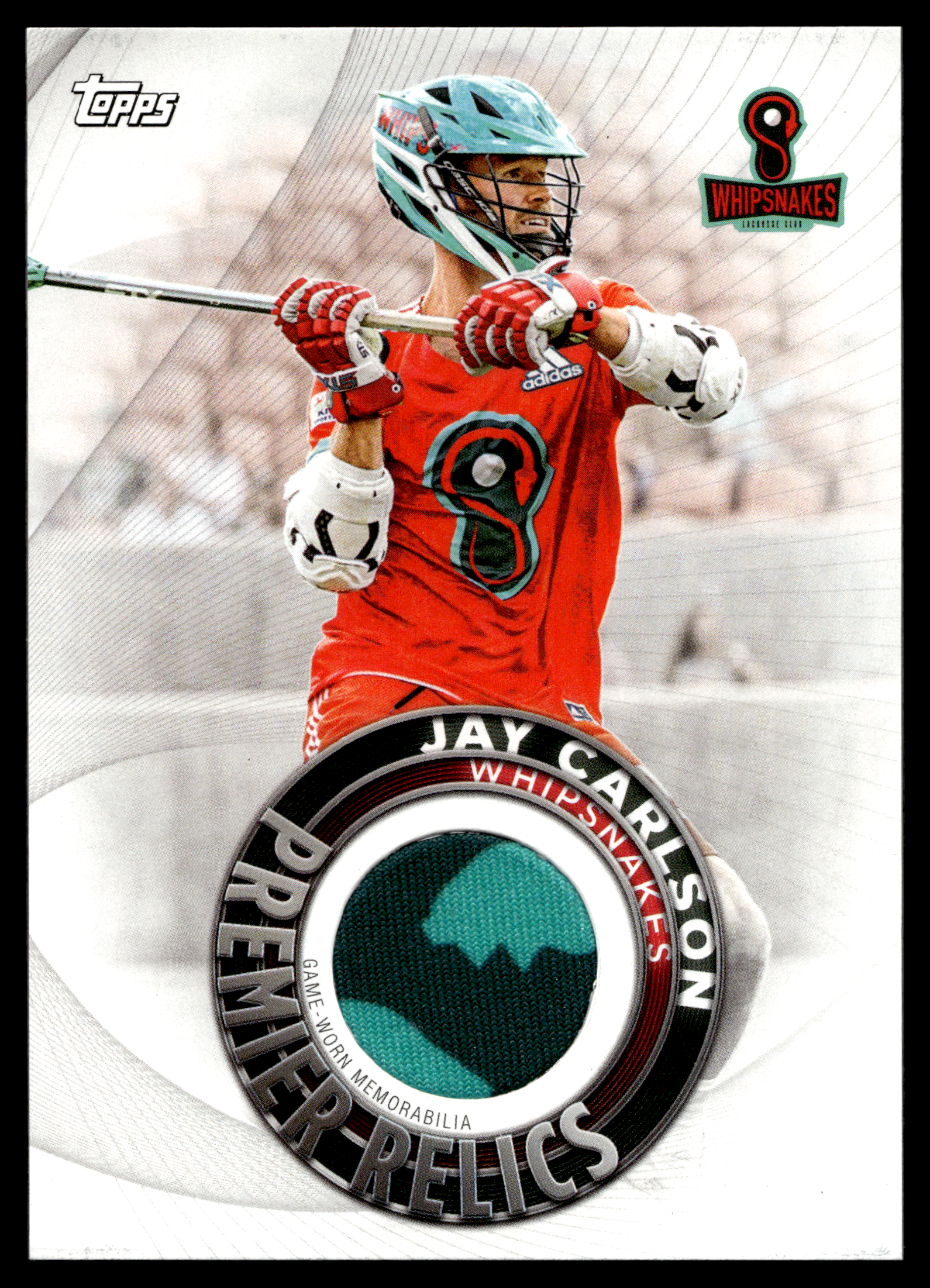 Jay Carlson 2022 Topps PLL Whipsnakes Premier Relics #PR-JC