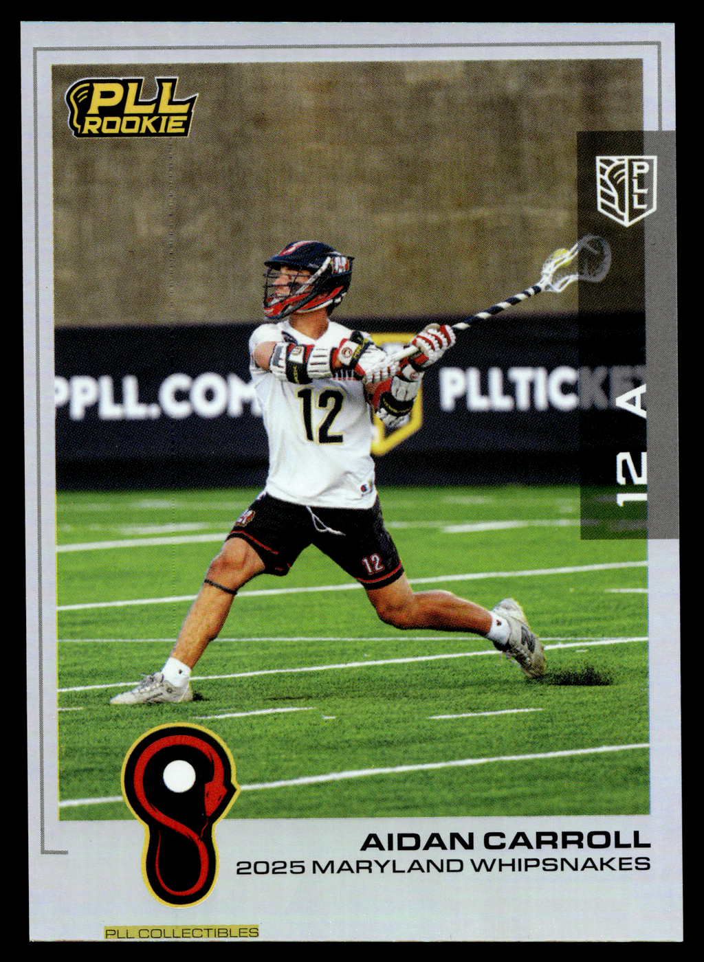 Aidan Carroll 2025 PLL Flagship Maryland Whipsnakes Rainbow Foil #145