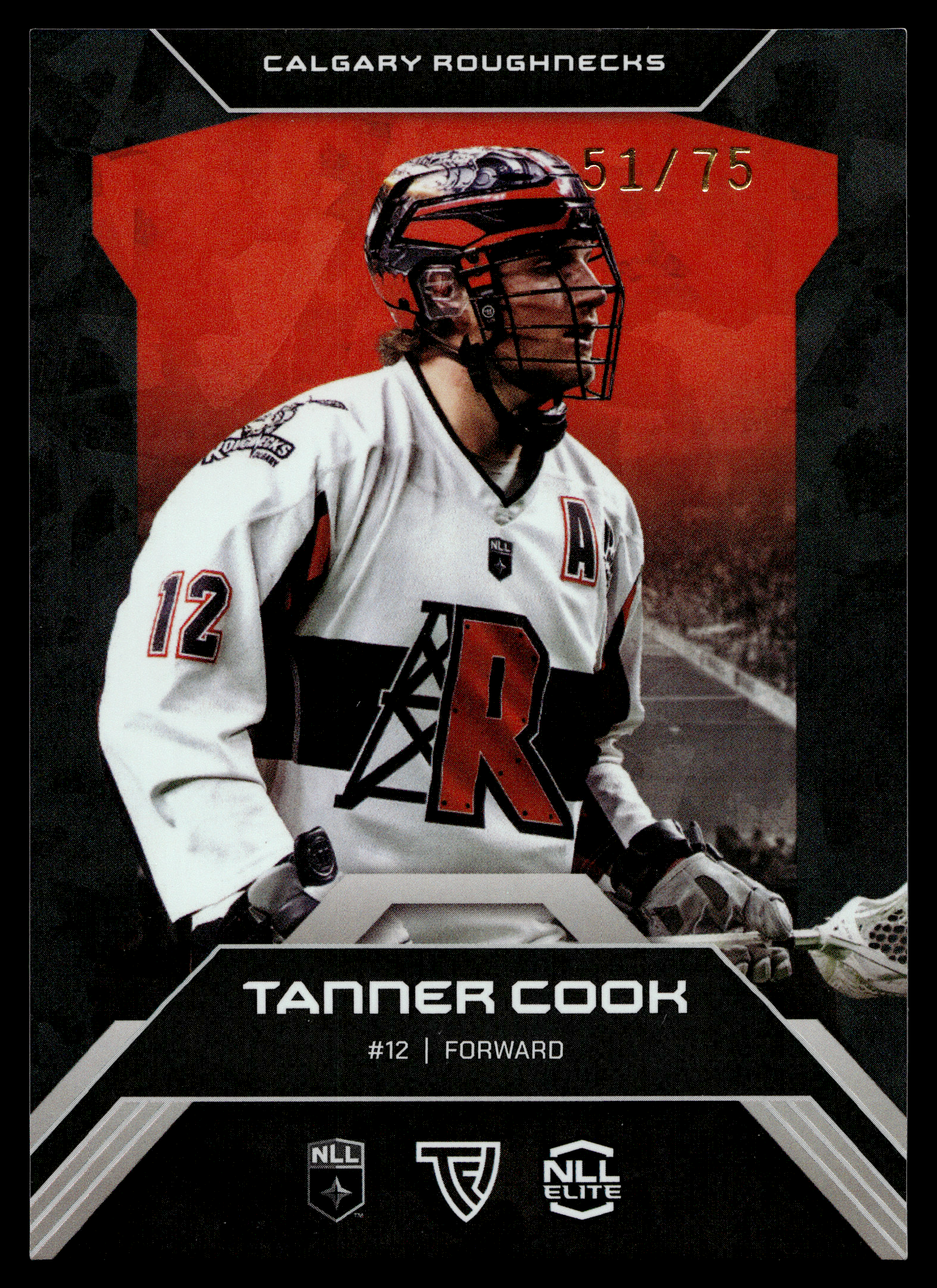 Tanner Cook 2026 TFL NLL ELITE Calgary Roughnecks Home Floor 51/75 #E16