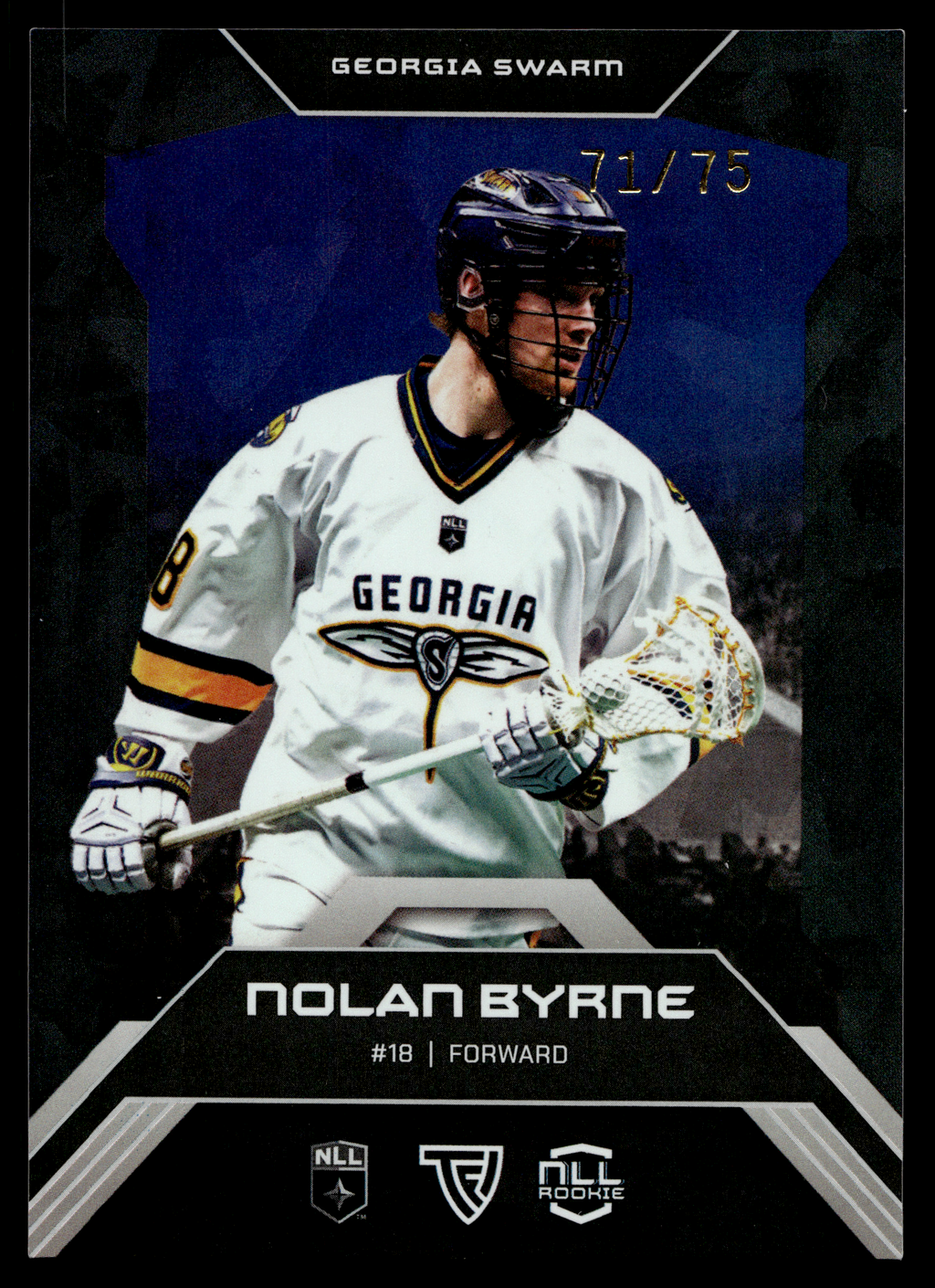 Nolan Byrne 2026 TFL NLL ELITE Georgia Swarm Home Floor 71/75 #E23