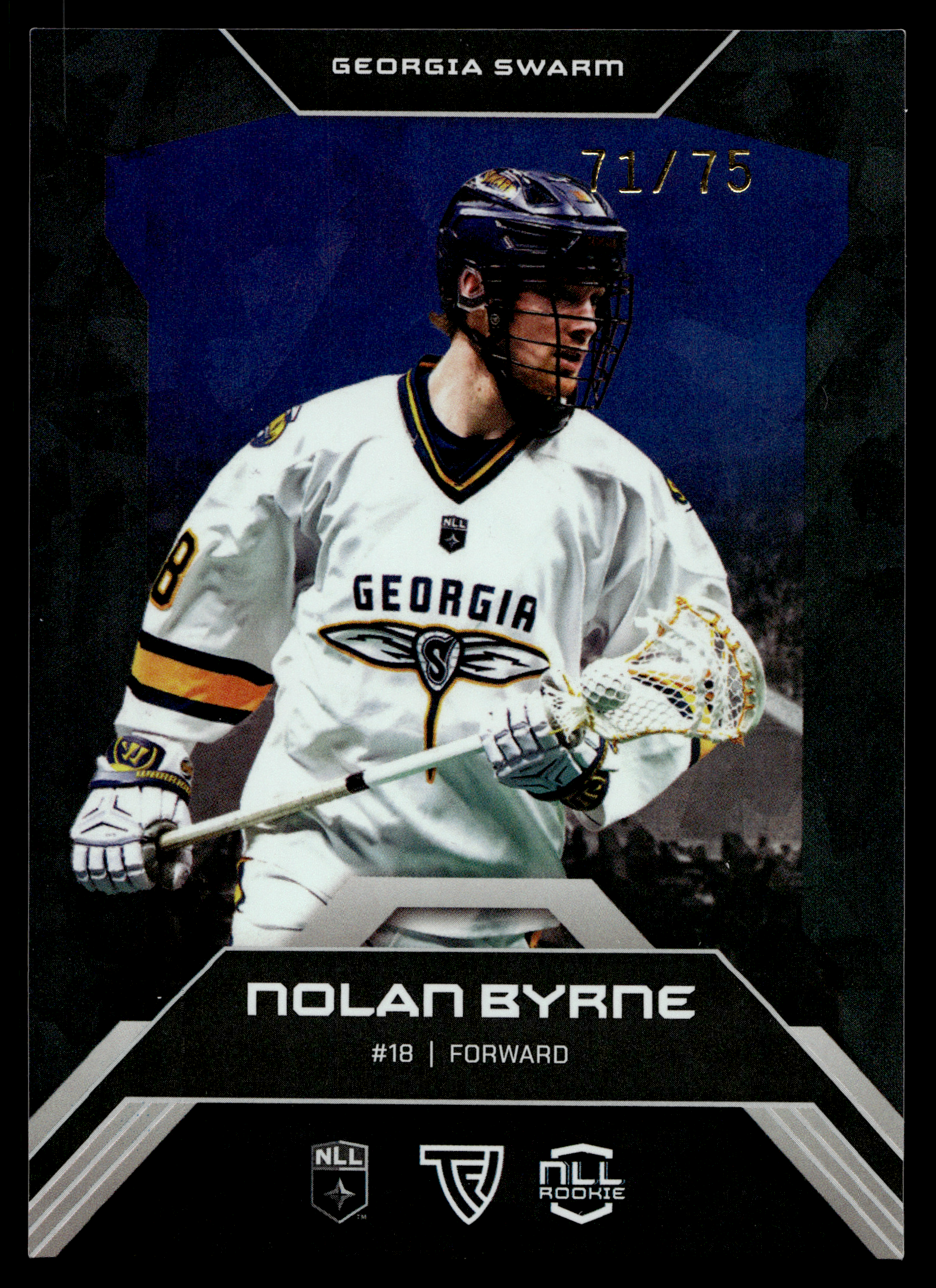 Nolan Byrne 2026 TFL NLL ELITE Georgia Swarm Home Floor 71/75 #E23