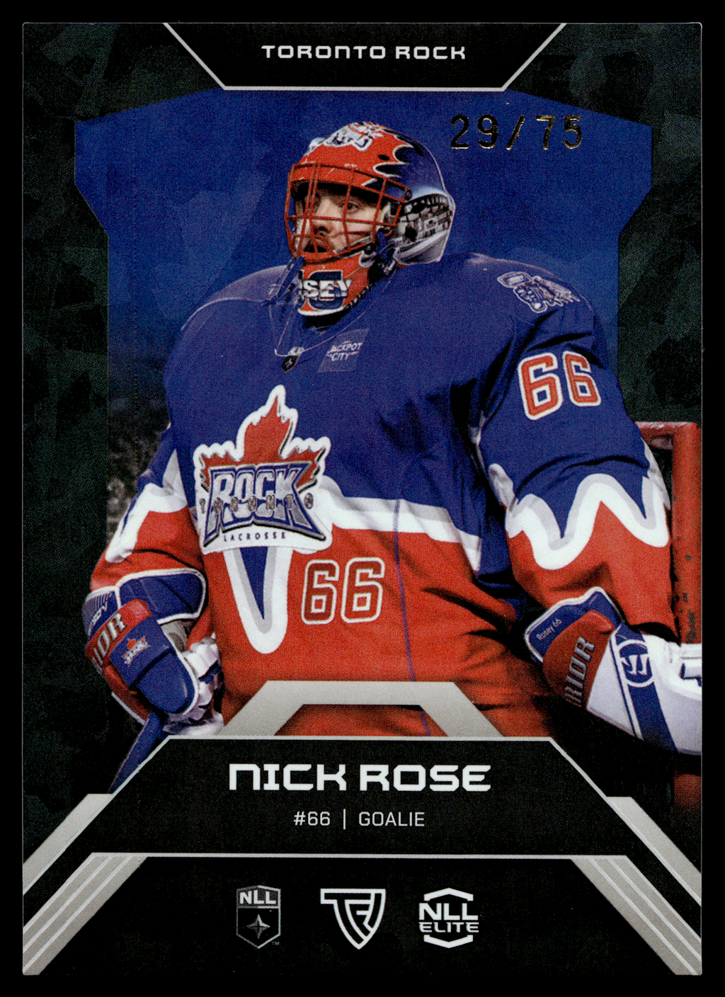 Nick Rose 2026 TFL NLL ELITE Toronto Rock Home Floor 29/75 #E31