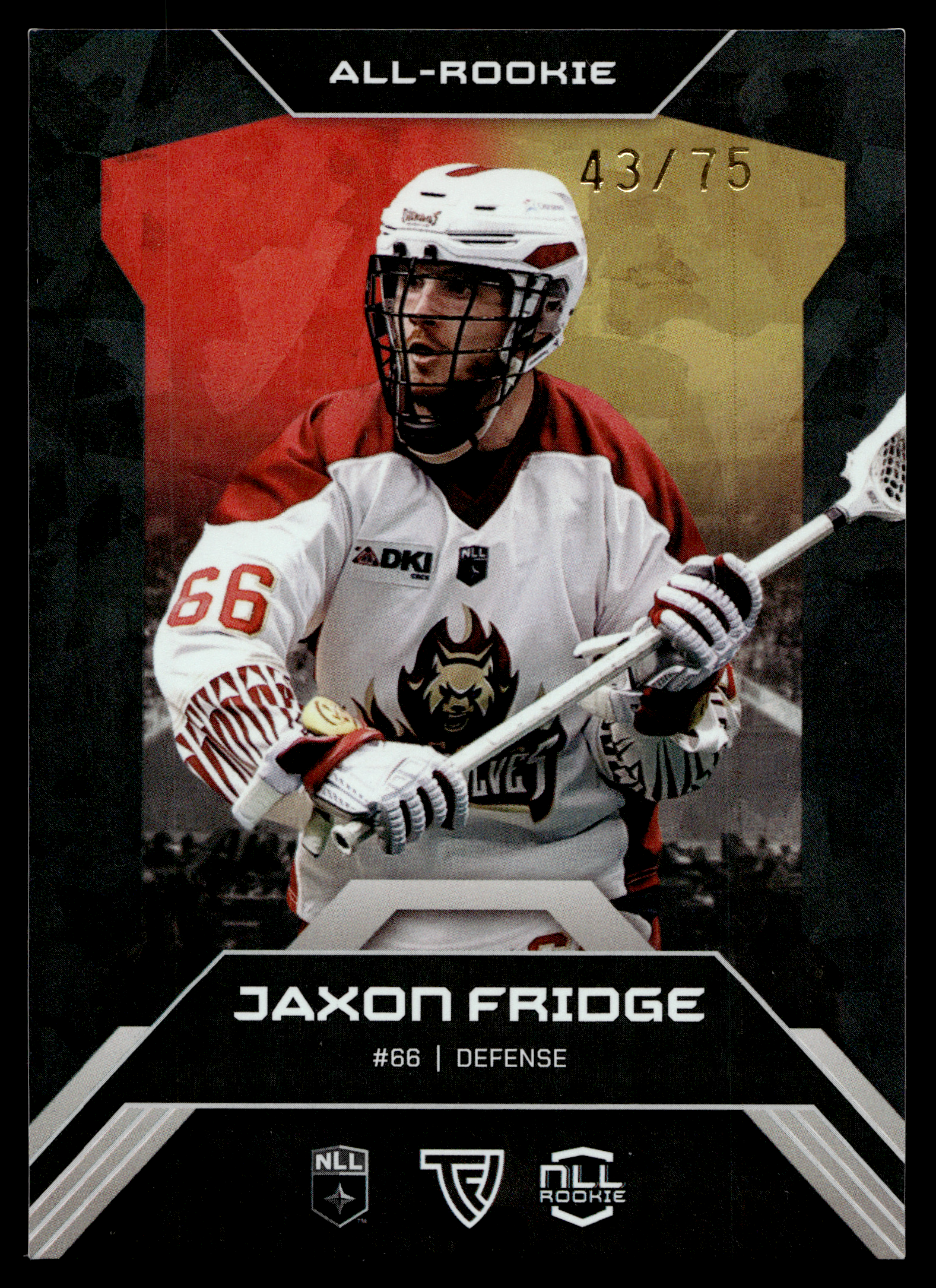 Jaxon Fridge 2026 TFL NLL ELITE Oshawa Firewolves Home Floor 43/75 #E50