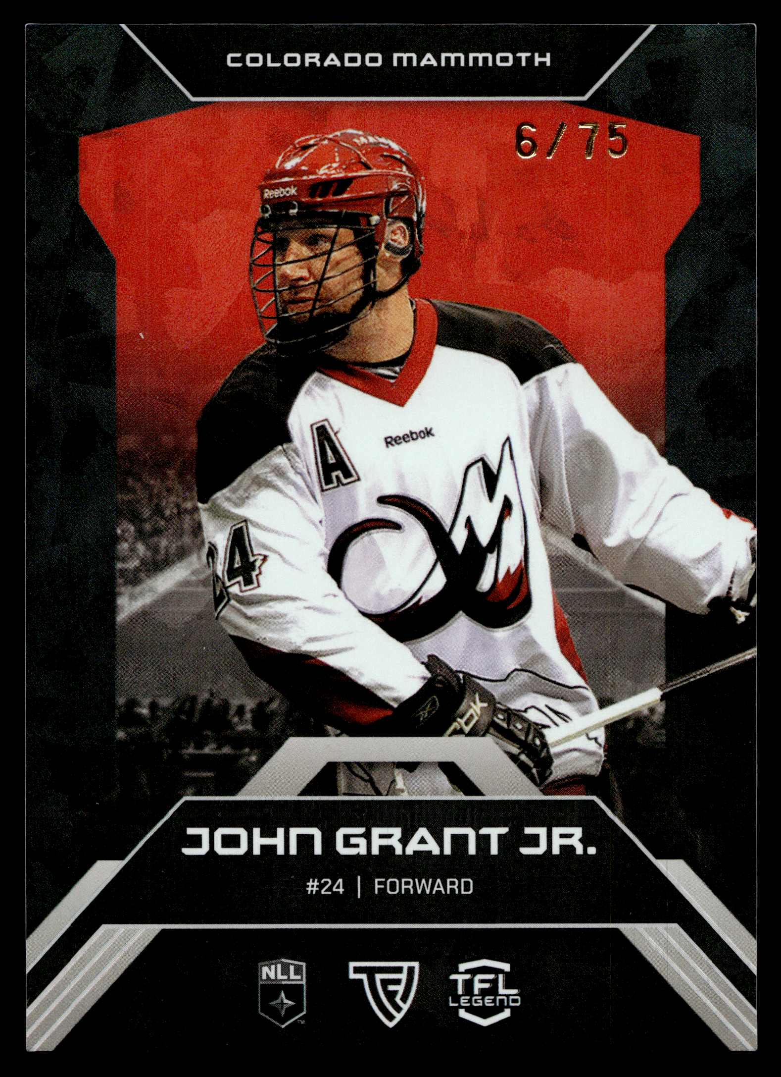 John Grant Jr. 2026 TFL NLL ELITE Colorado Mammoth Home Floor 6/75 #E63
