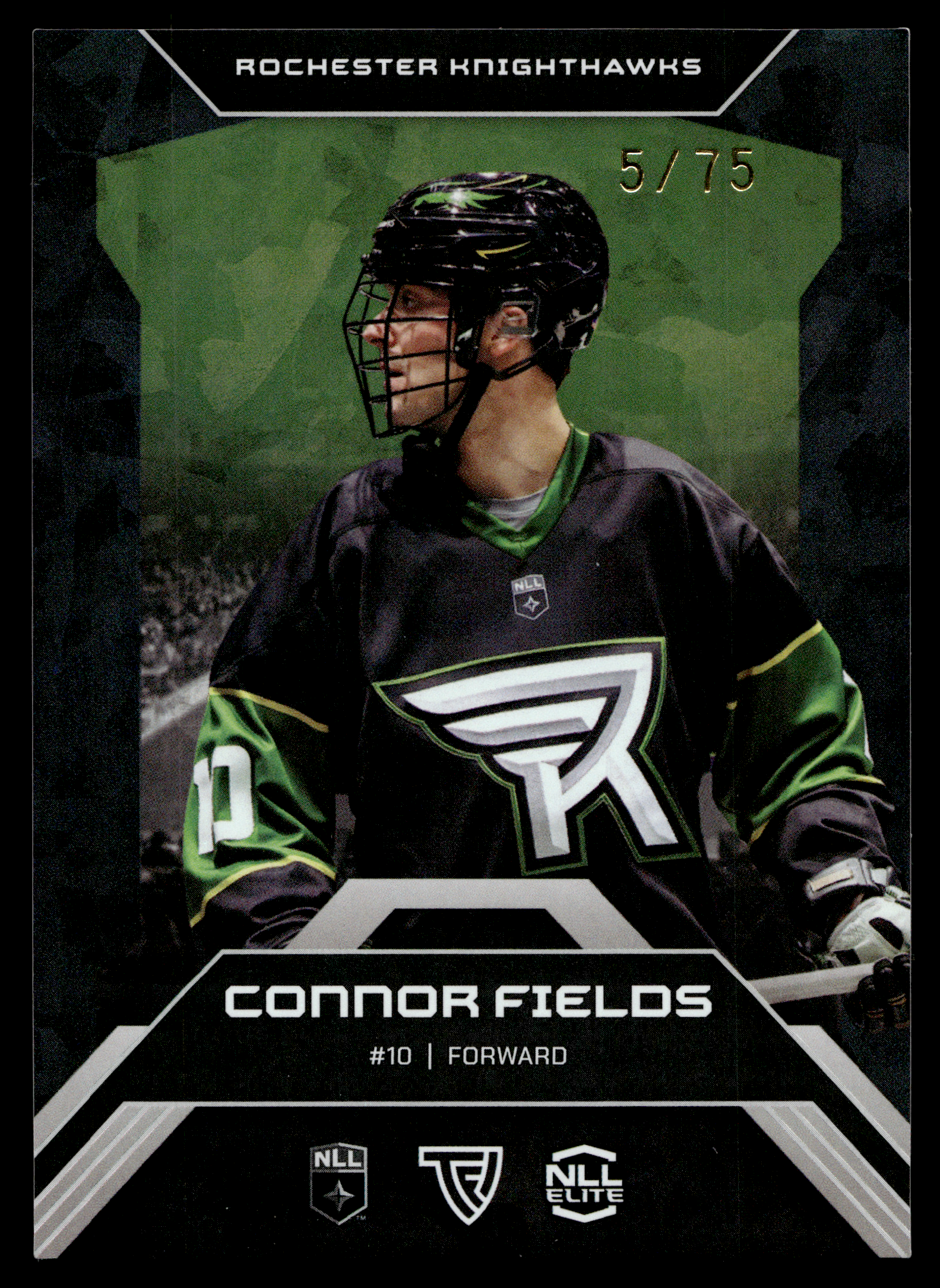 Connor Fields 2026 TFL NLL ELITE Rochester Nighthawks Home Floor 5/75 #E15