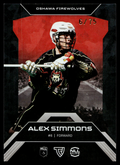 Alex Simmons 2026 TFL NLL ELITE Oshawa Firewolves Home Floor 6/75 #E7