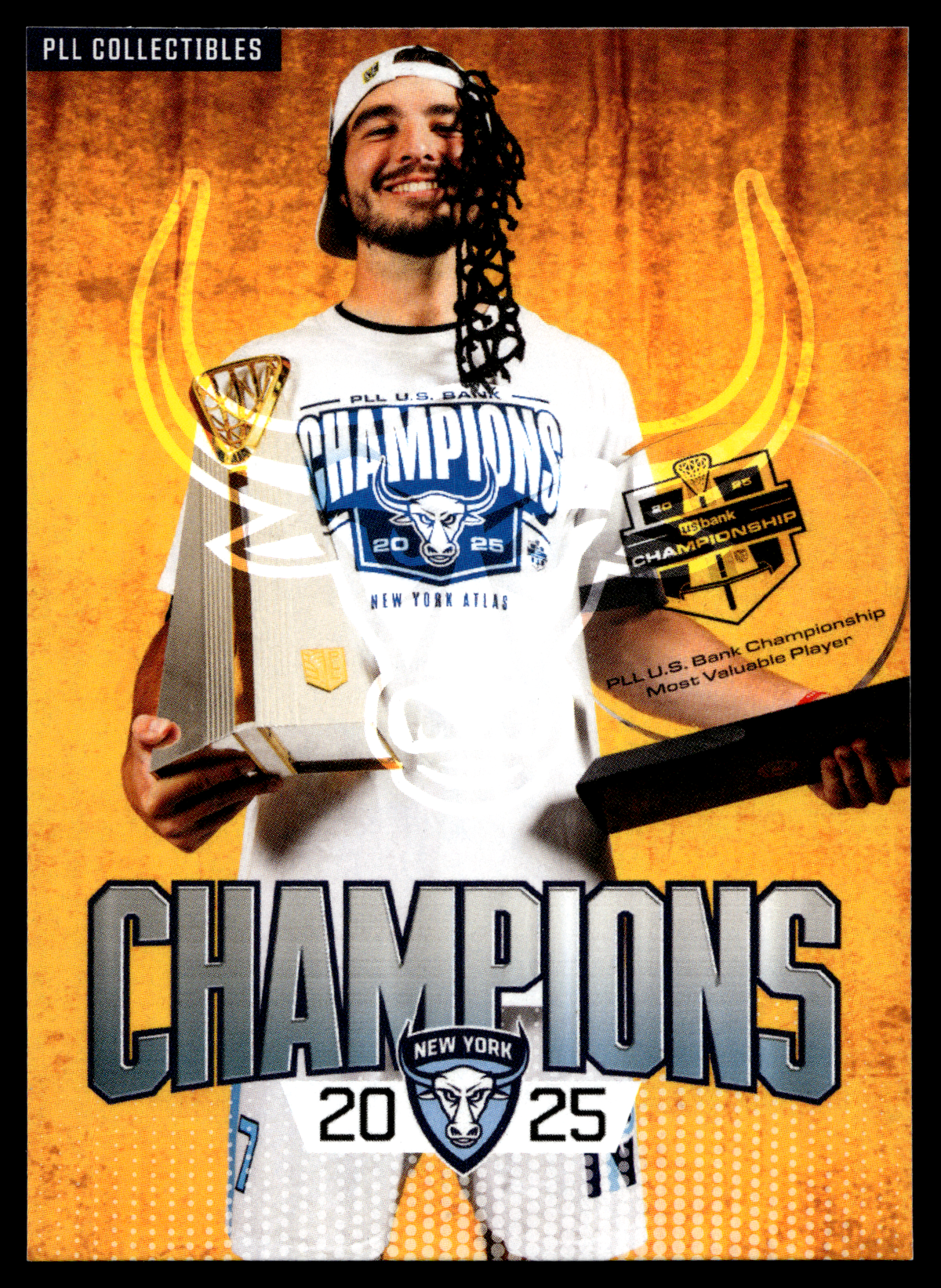 Jeff Teat 2026 PLL Fieldside II New York Atlas Champions #CHAMP-5