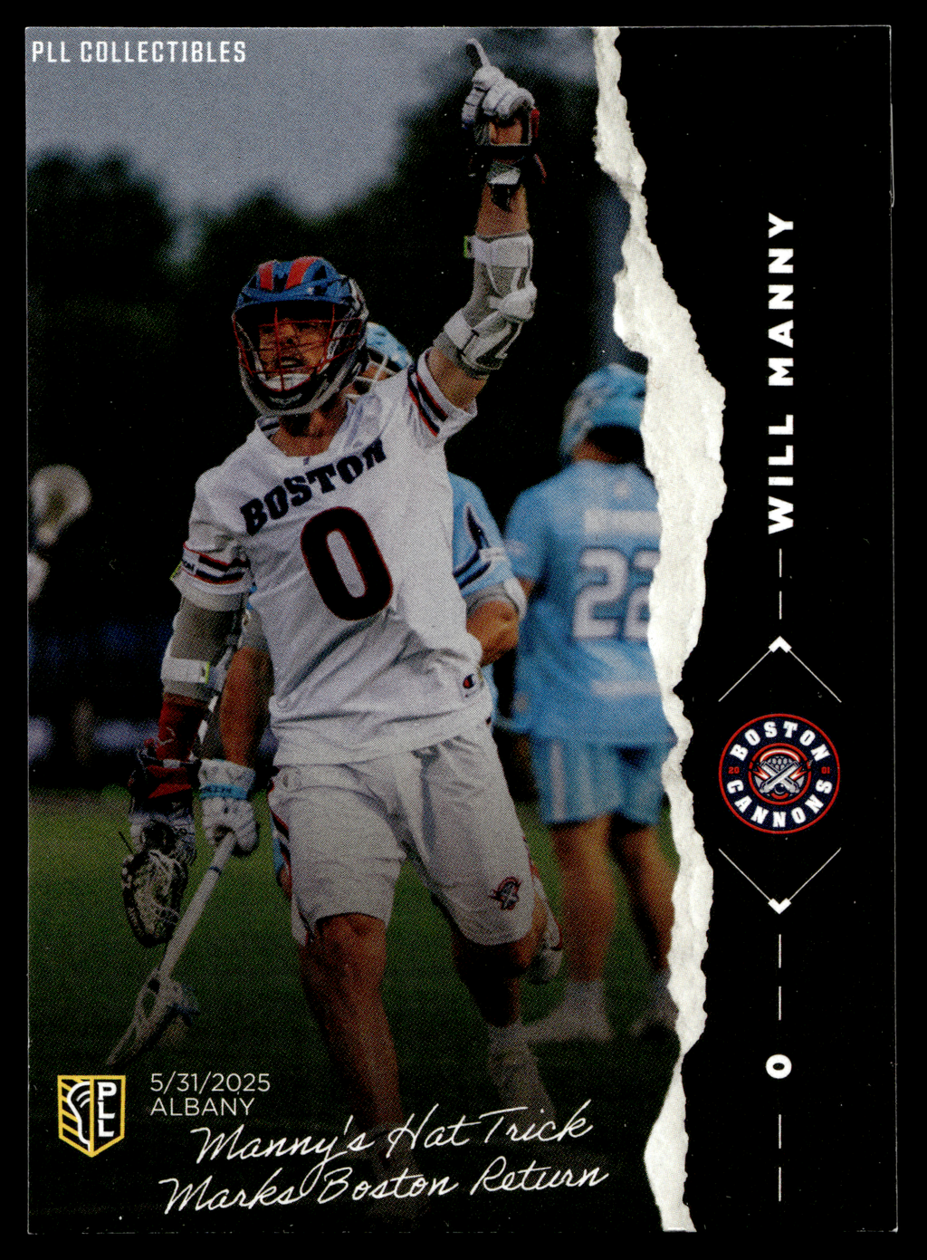 Will Manny 2026 PLL Fieldside II Boston Cannons The Moment #TM-1