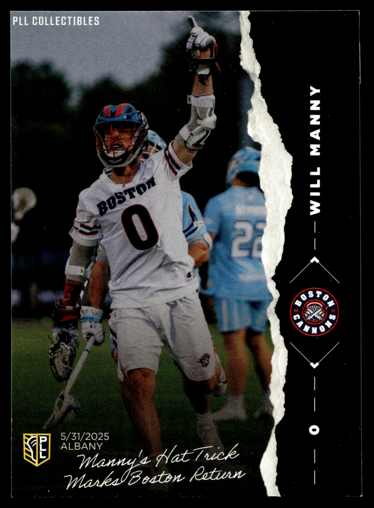 Will Manny 2026 PLL Fieldside II Boston Cannons The Moment #TM-1