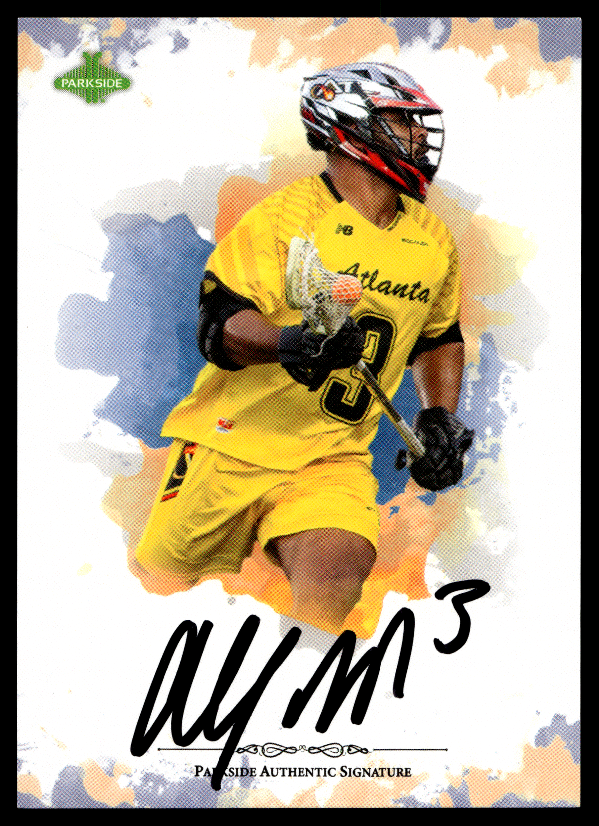 Alex Woodall 2020 MLL Parkside Select Series Atlanta Blaze Autograph #SS-AW