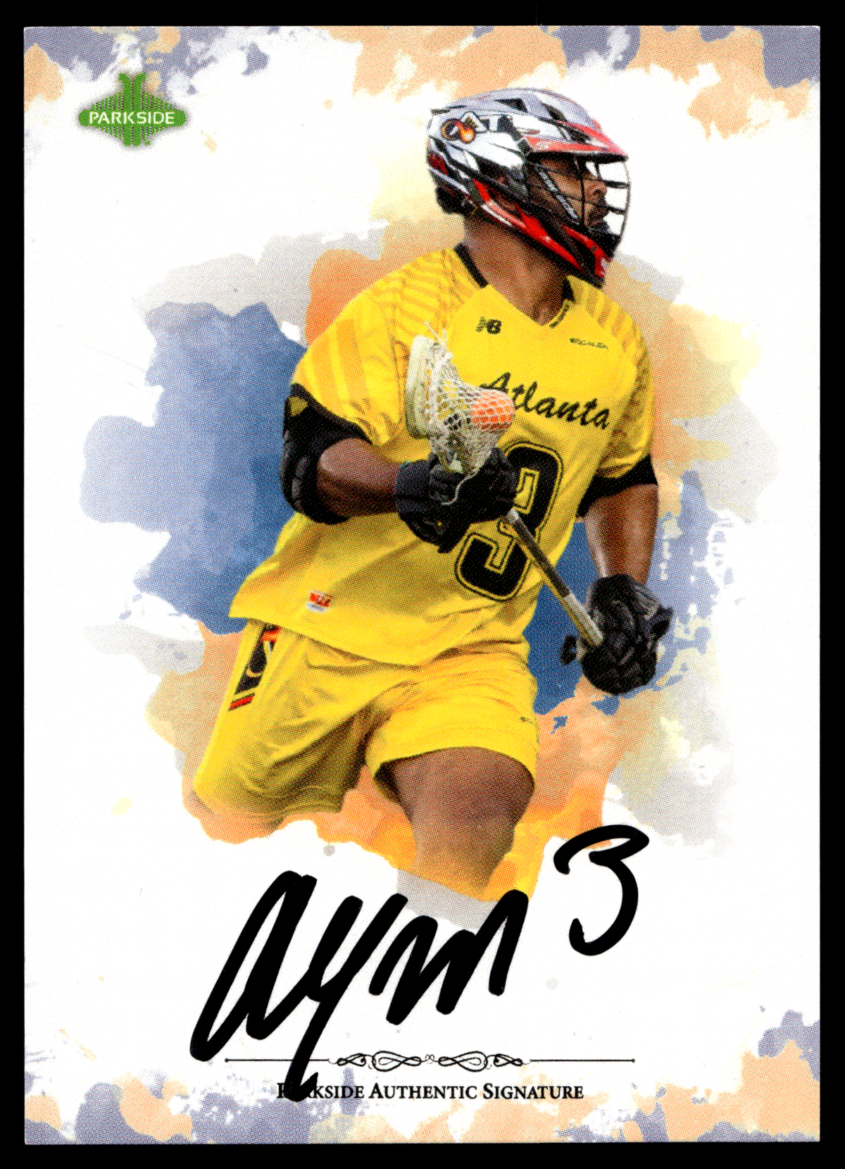 Alex Woodall 2020 MLL Parkside Select Series Atlanta Blaze Autograph #SS-AW