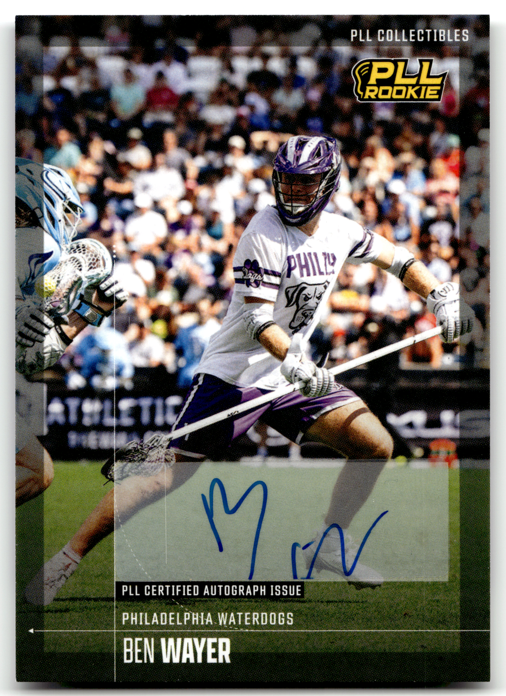 Ben Wayer 2026 PLL Fieldside II Philadelphia Waterdogs Base Auto #86