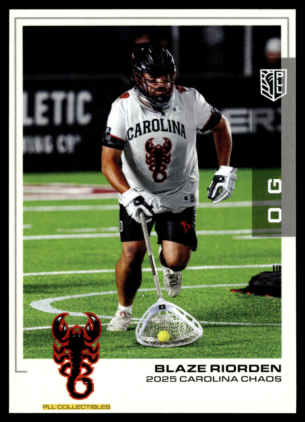 2025 Premier Lacrosse League PLL Flagship #26 Blaze Riorden Base