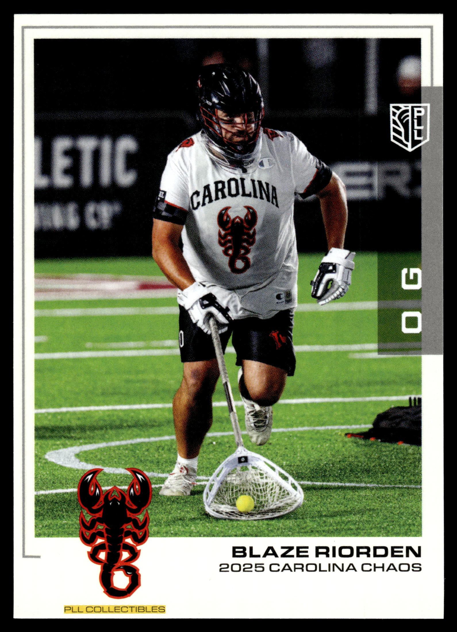 2025 Premier Lacrosse League PLL Flagship #26 Blaze Riorden Base