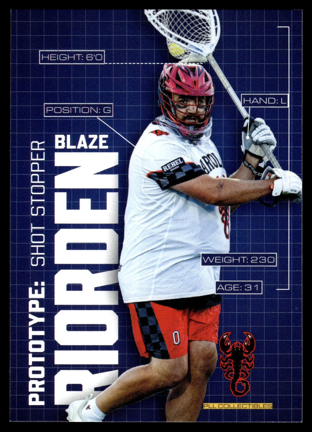 Blaze Riorden 2025 PLL Flagship Carolina Chaos Prototypes