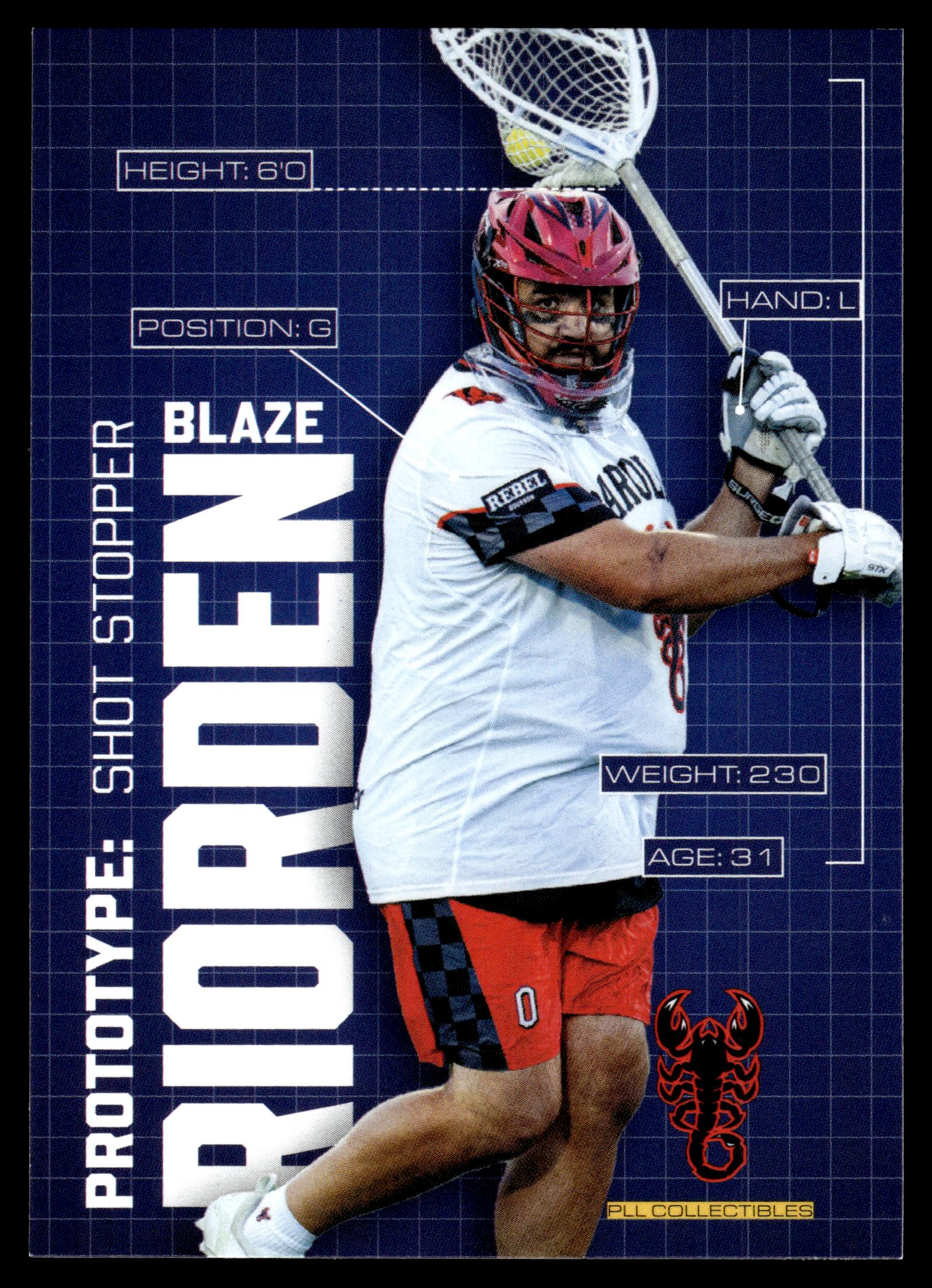Blaze Riorden 2025 PLL Flagship Carolina Chaos Prototypes