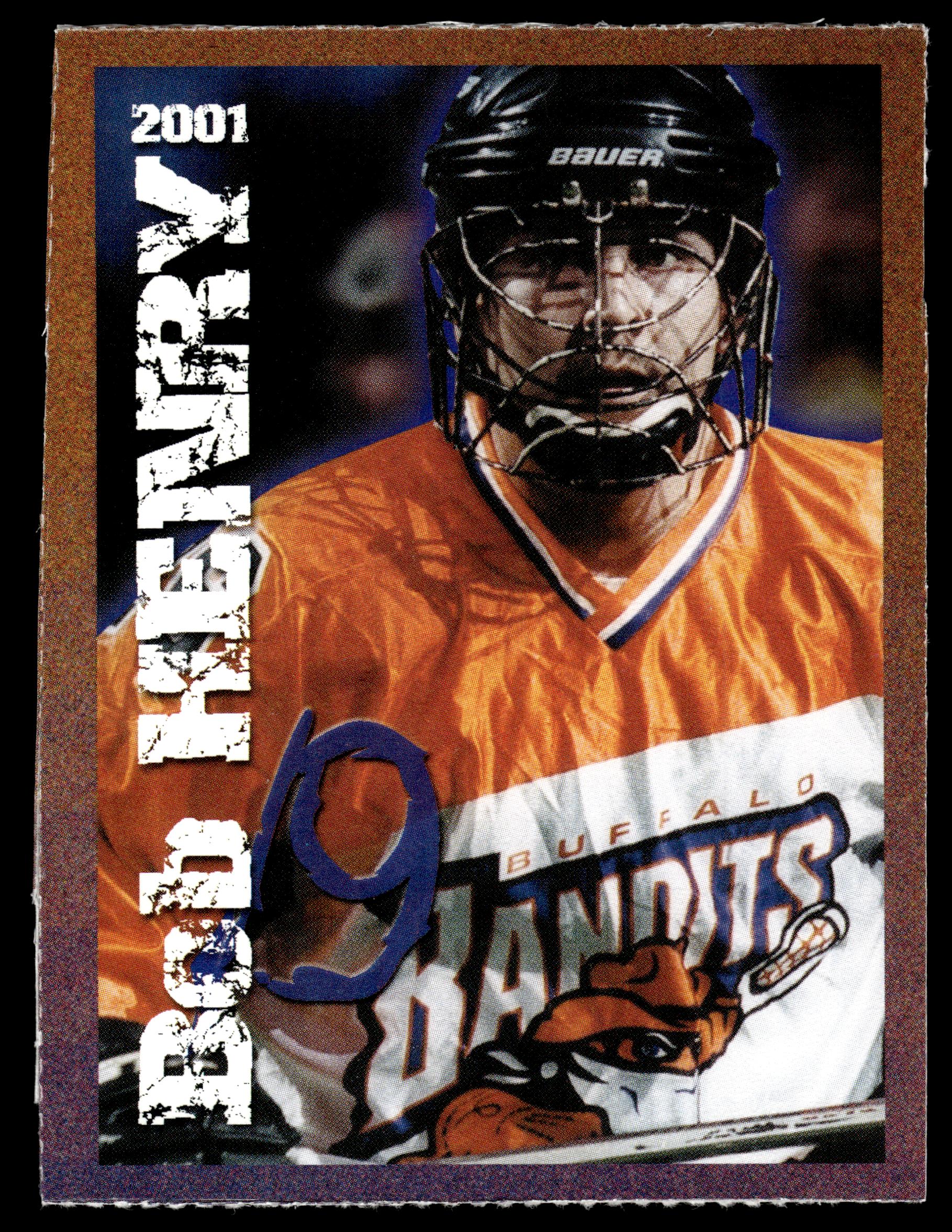 Bob Henry  2001 NLL Buffalo Bandits Team Issue Buffalo Bandits