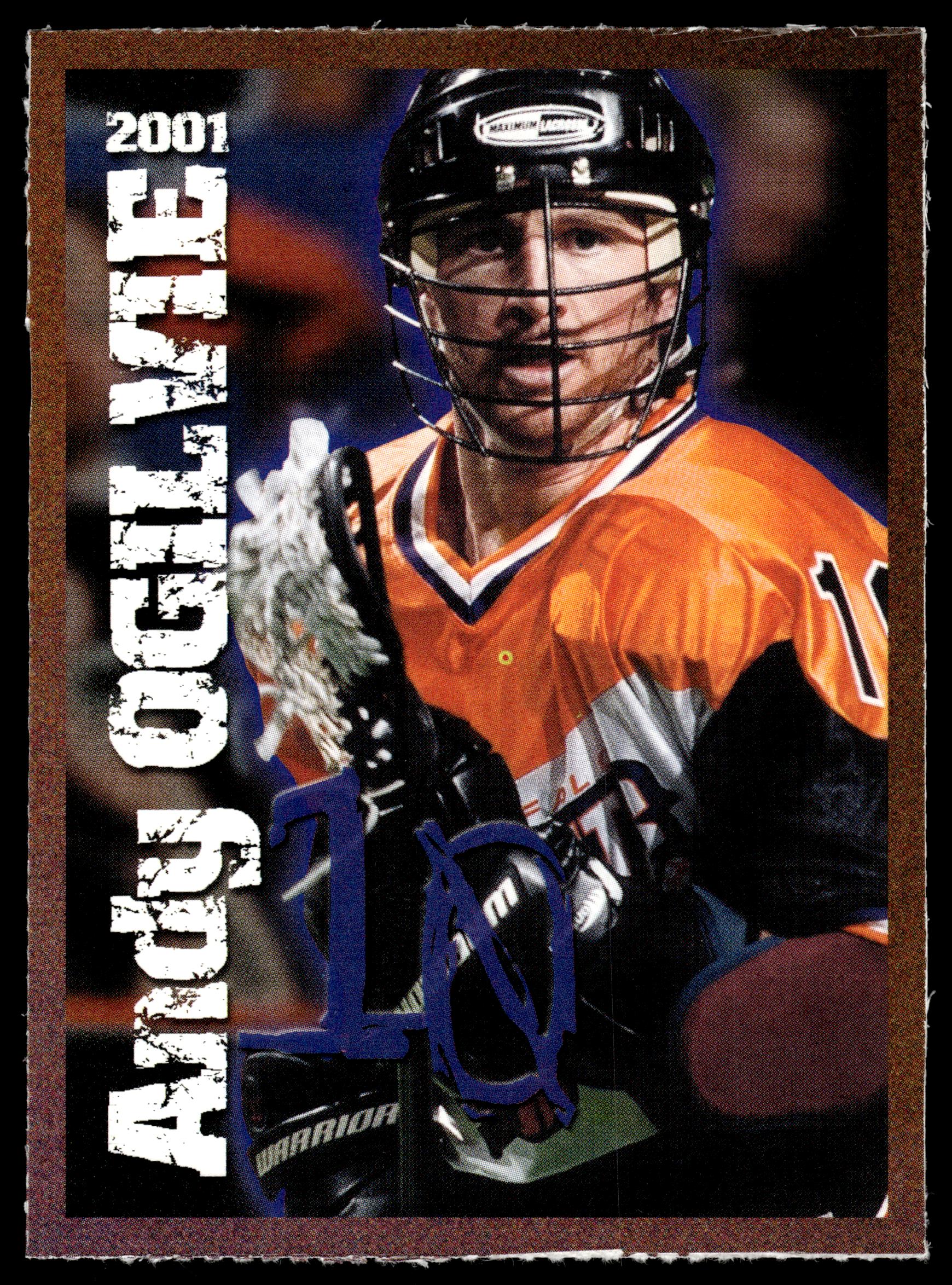 Andy Ogilvie  2001 NLL Buffalo Bandits Team Issue Buffalo Bandits