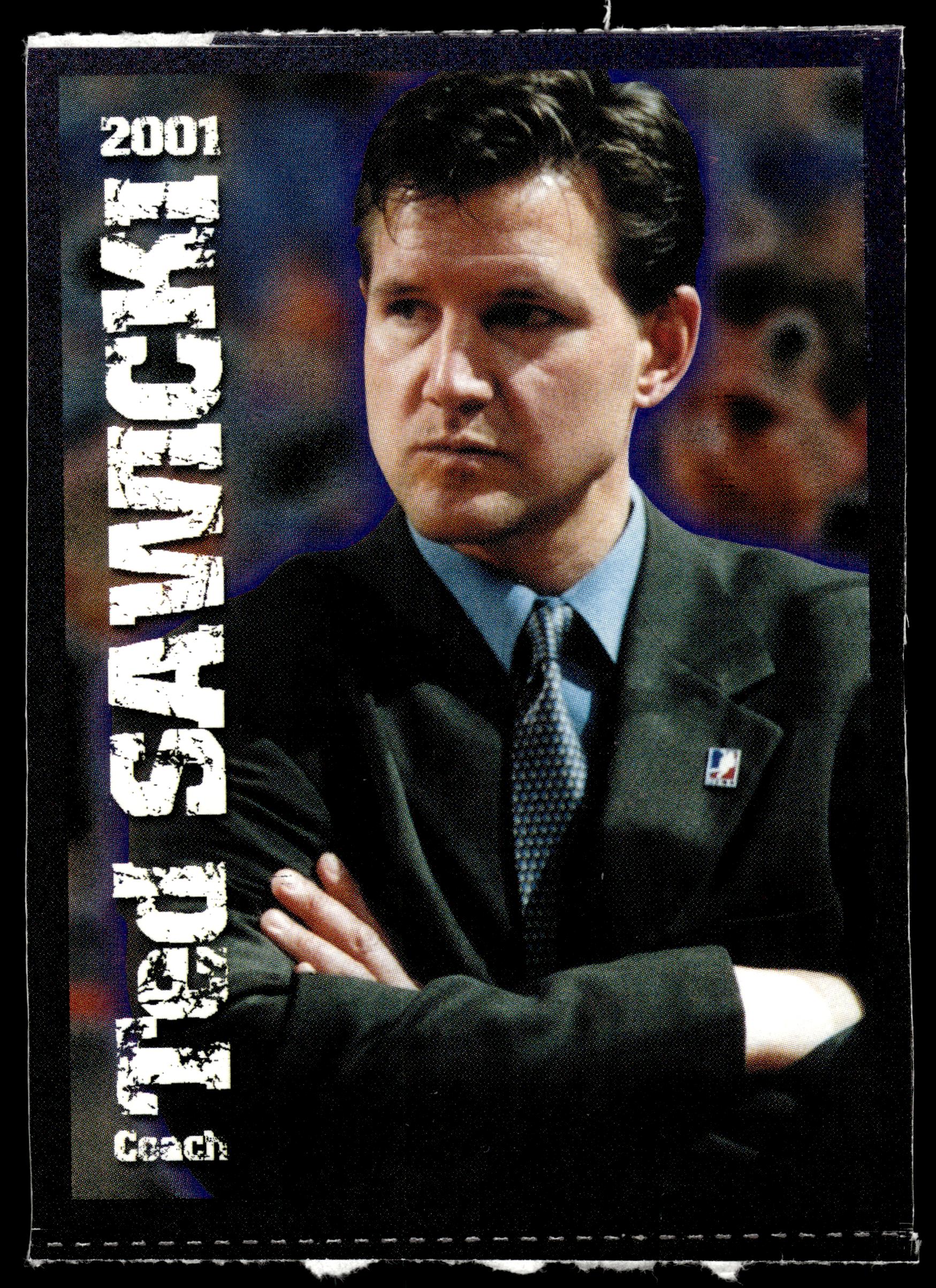 Coach Ted Sawicki  2001 NLL Buffalo Bandits Team Issue Buffalo Bandits