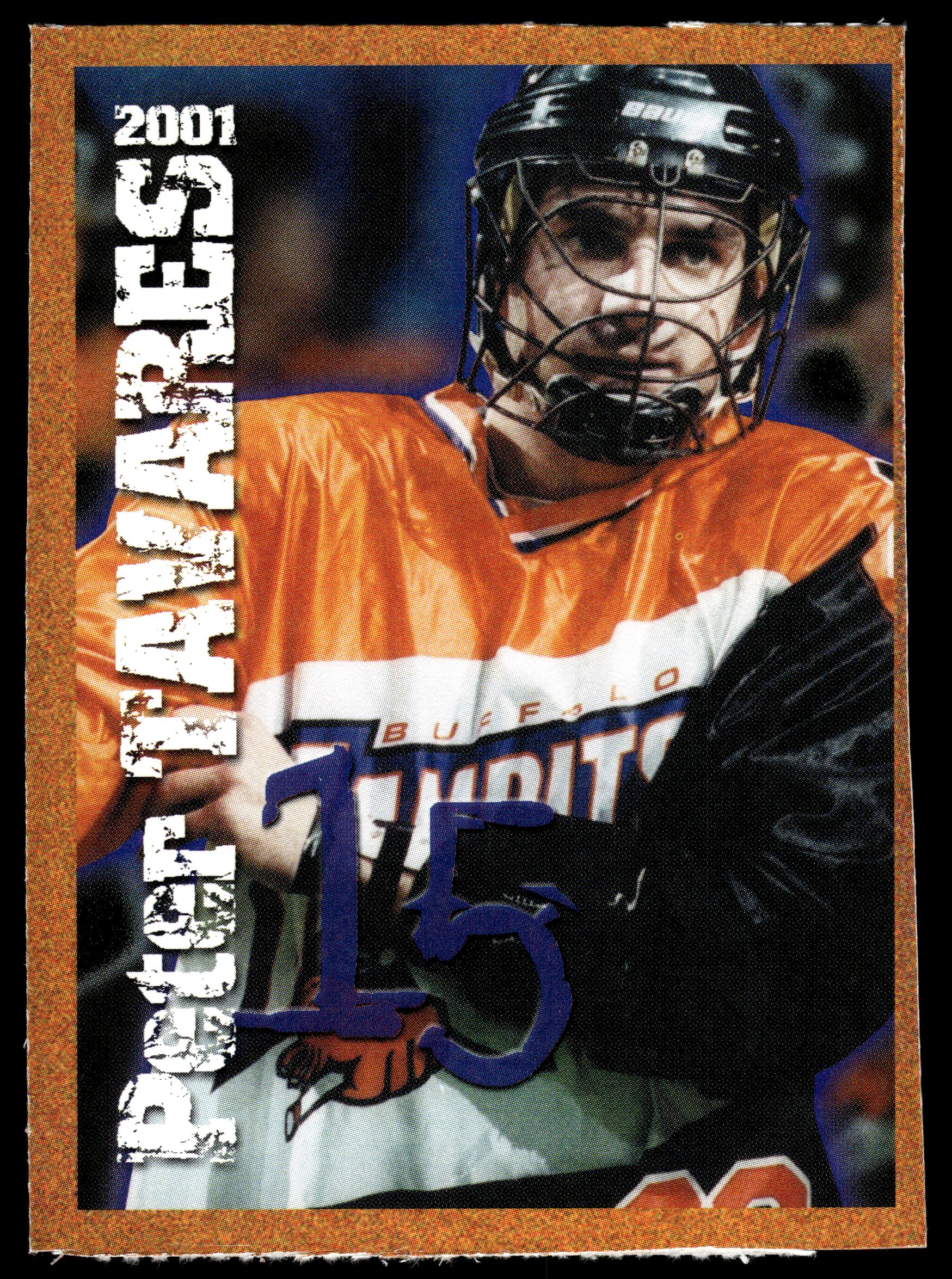 Peter Tavares  2001 NLL Buffalo Bandits Team Issue Buffalo Bandits