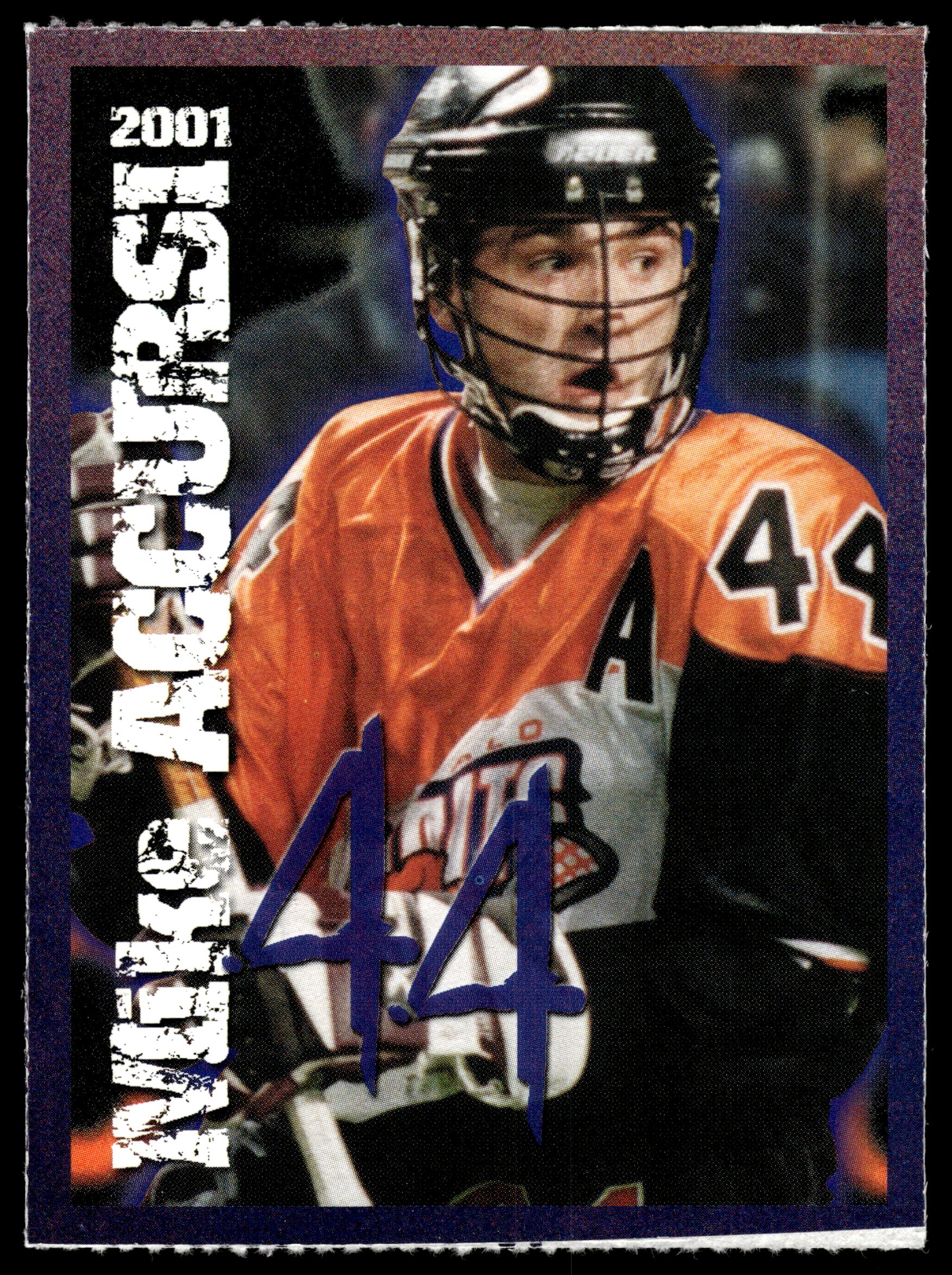 Mike Accursi  2001 NLL Buffalo Bandits Team Issue Buffalo Bandits