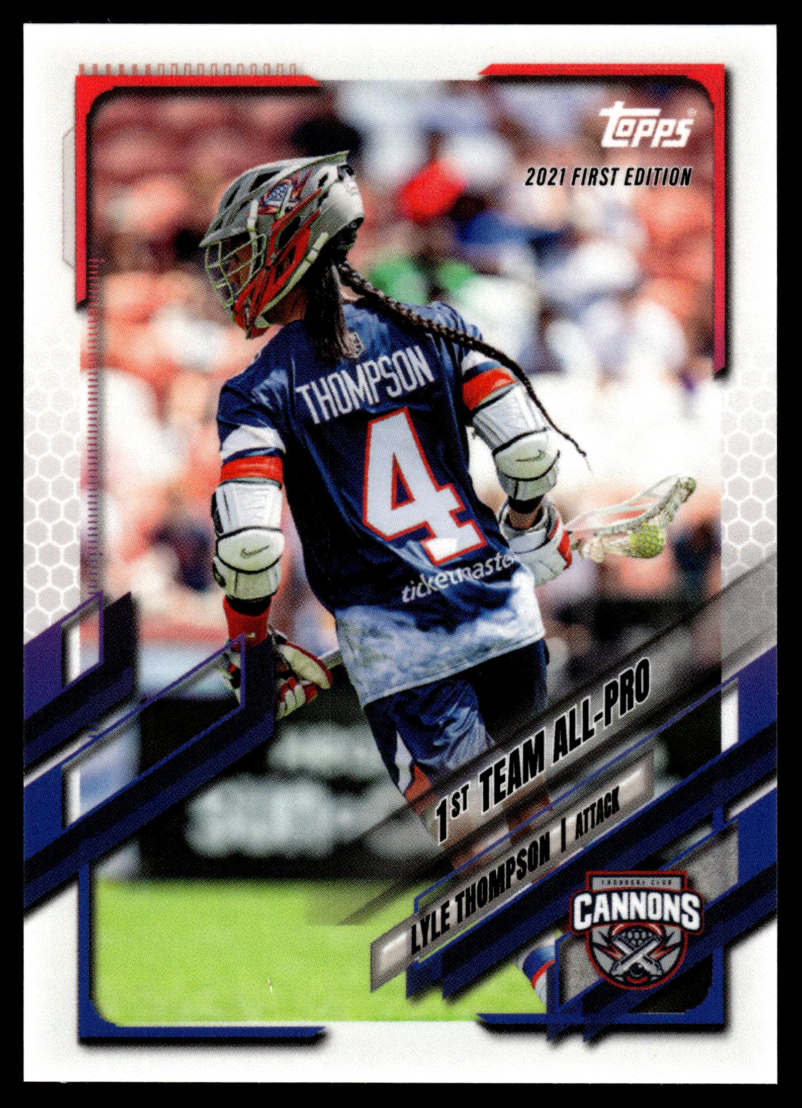 Lyle Thompson 2021 Topps PLL First Edition Cannons #32