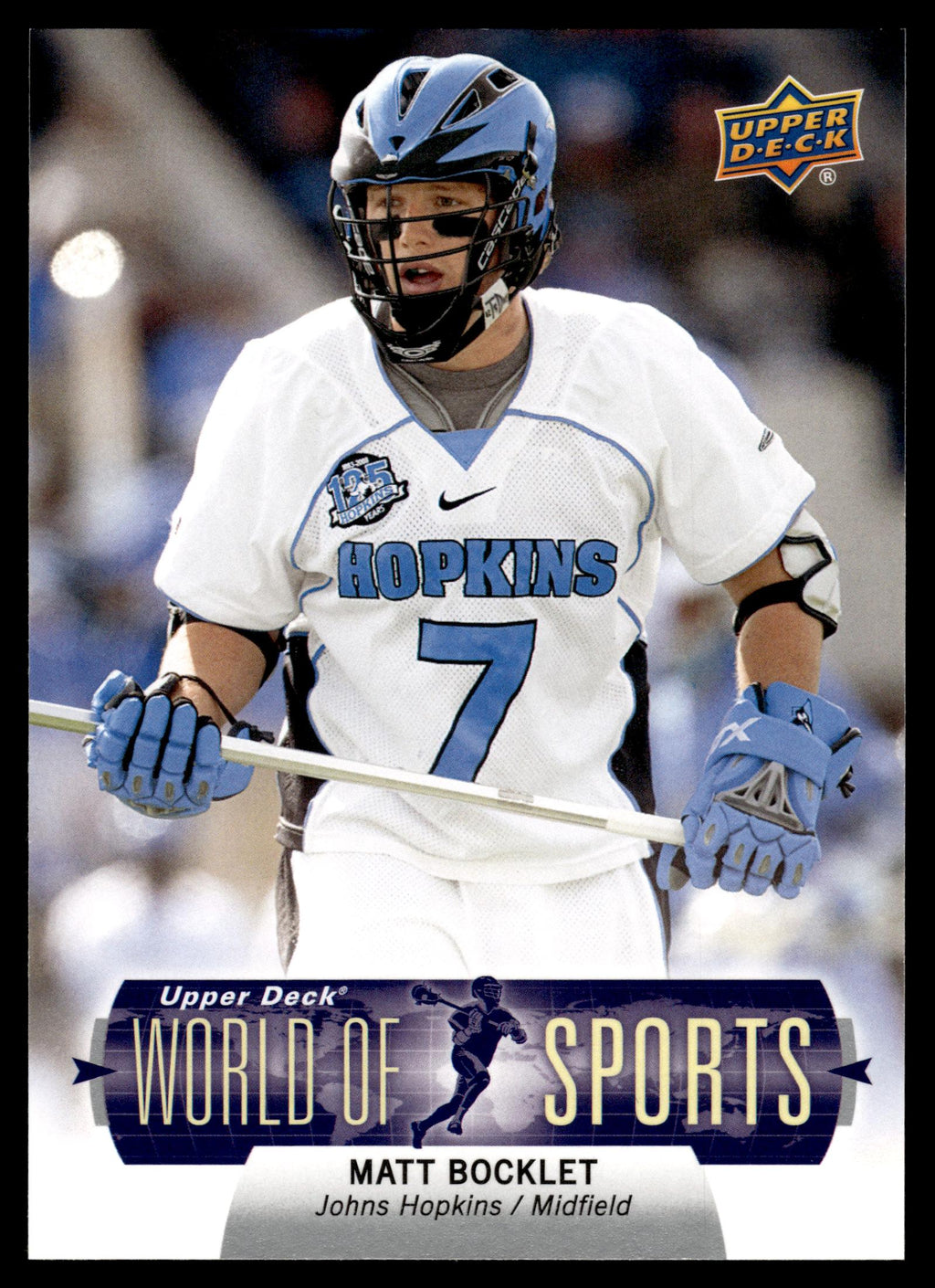 Matt Bocklet 2011 Upper Deck World of Sports Johns Hopkins Blue Jays #208