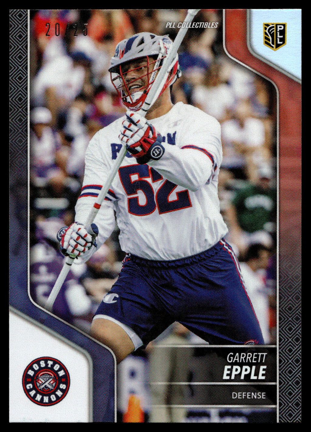 Garrett Epple 2024 PLL Release Boston Cannons Black 20/25 #69