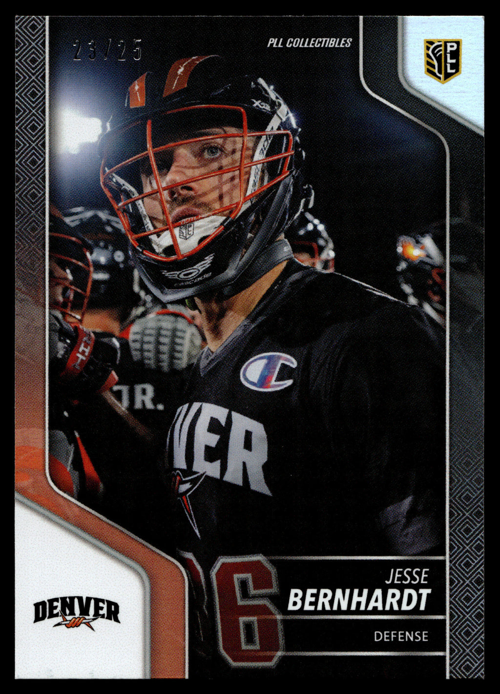 Jesse Bernhardt 2024 PLL Release Denver Outlaws Black 23/25 #94