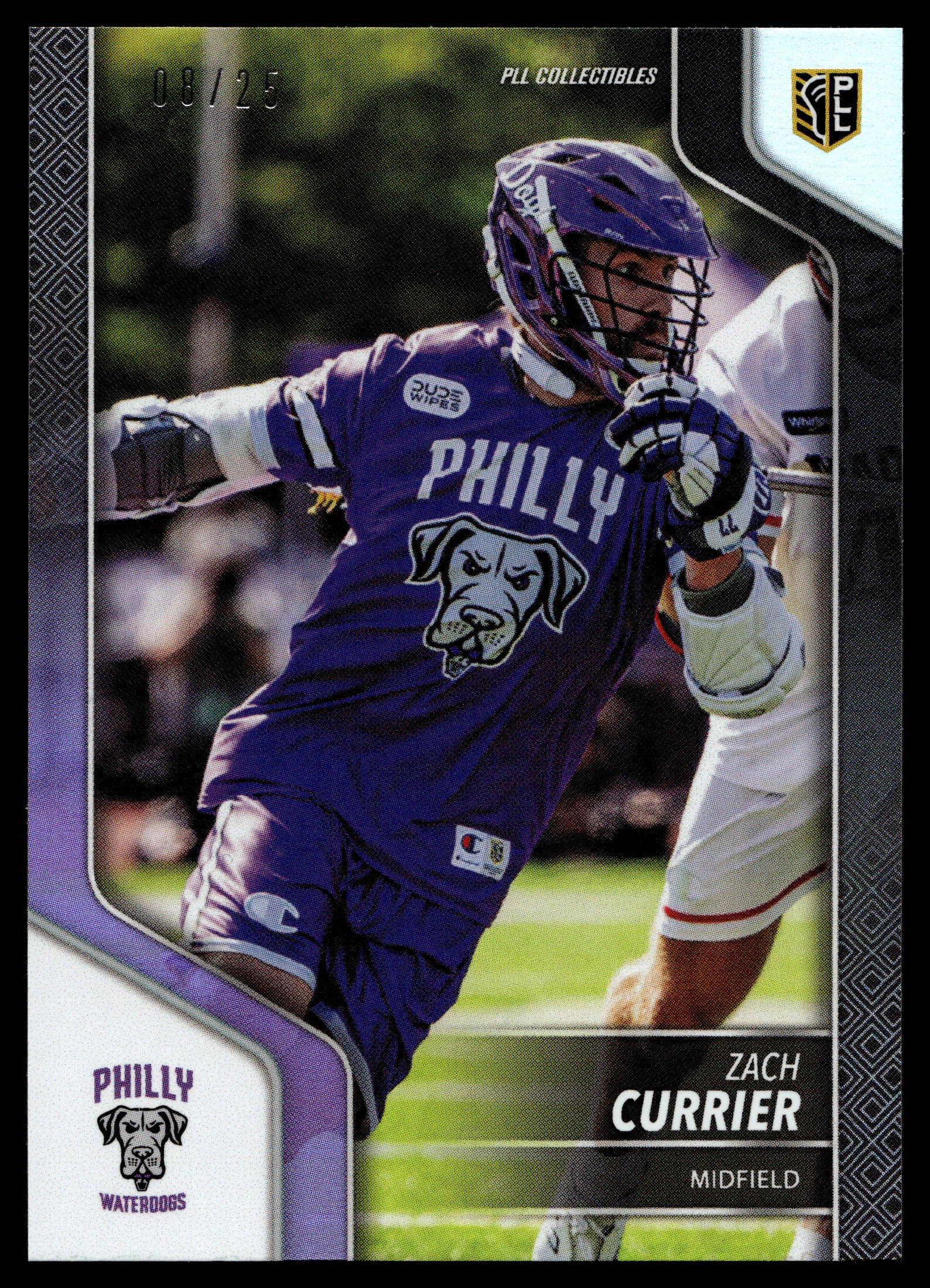 Zach Currier 2024 PLL Release Philadelphia Waterdogs Black 08/25 #129