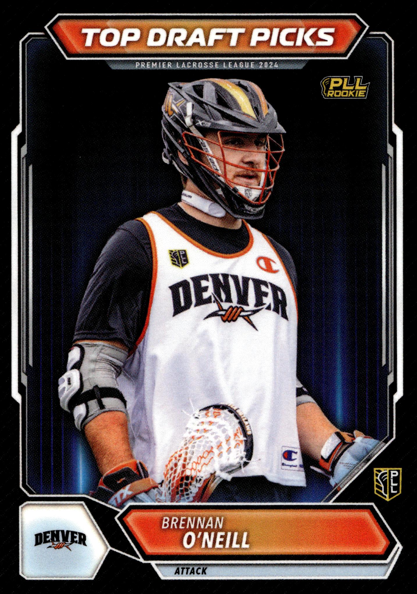Brennan O'Neill 2024 Premier Lacrosse League Denver Outlaws Draft Pick #2