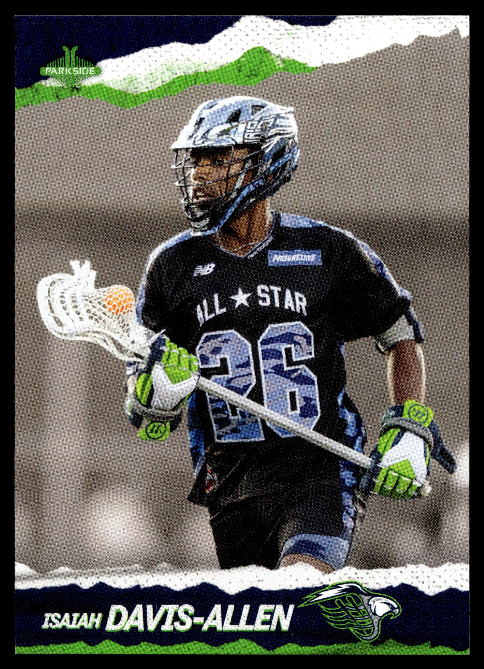 Isaiah Davis-Allen 2020 MLL Parkside Select Series Chesapeake Bayhawks #7