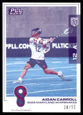 Aidan Carroll 2025 PLL Flagship Maryland Whipsnakes Spasm 38/50 #