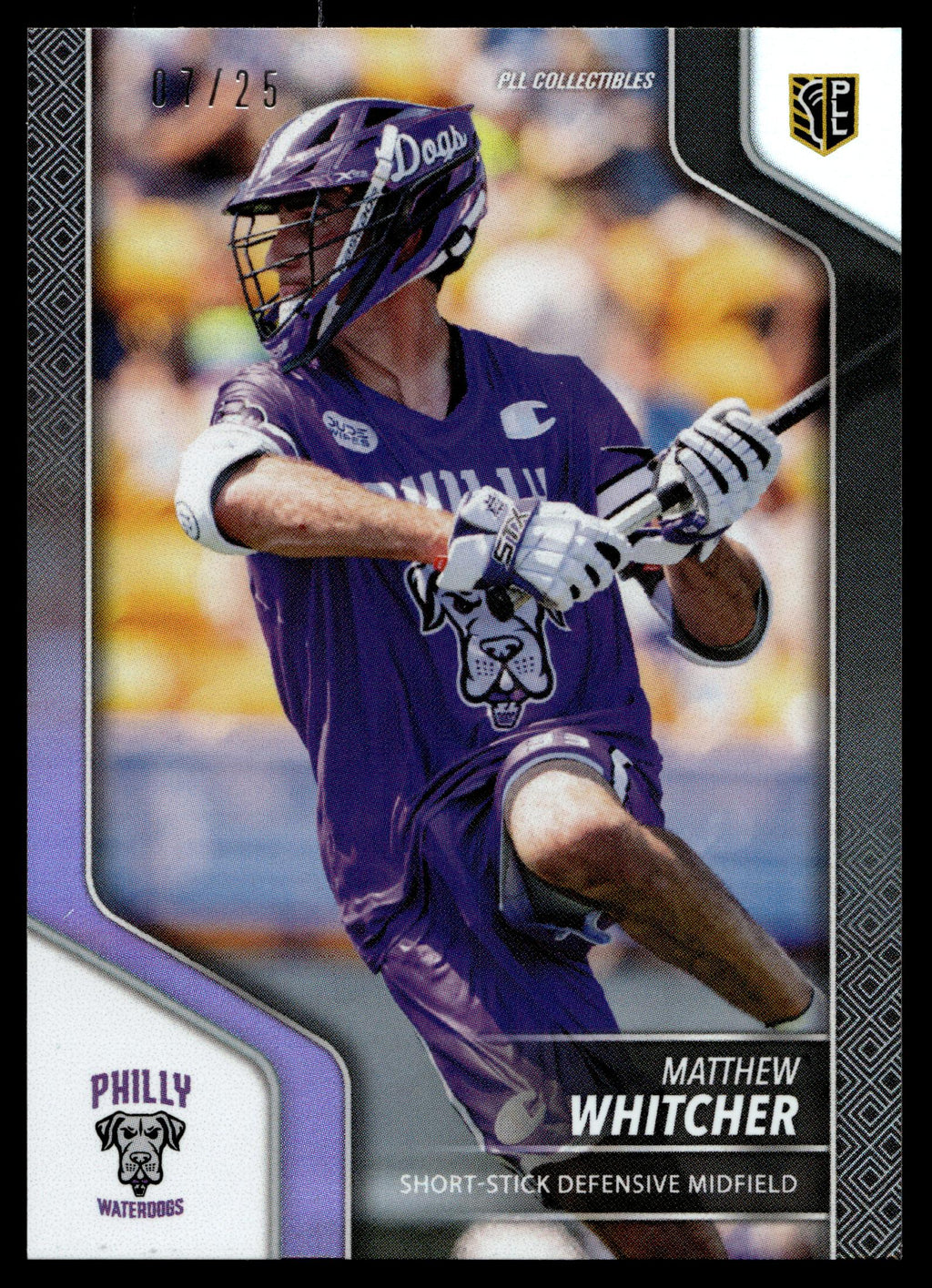 Matthew Whitcher 2024 PLL Release Philadelphia Waterdogs Black 07/25 #138