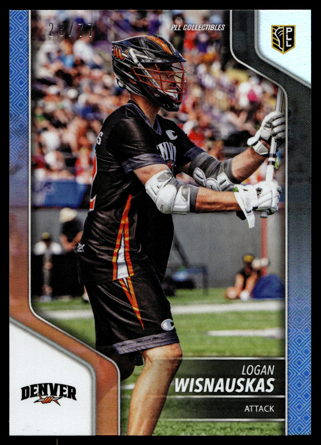 Logan Wisnauskas 2024 PLL Release Denver Outlaws Blue 28/77 #106
