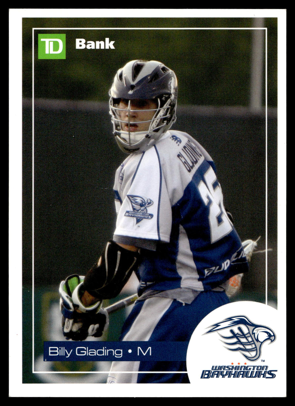 Billy Glading 2008 MLL Washington Bayhawks