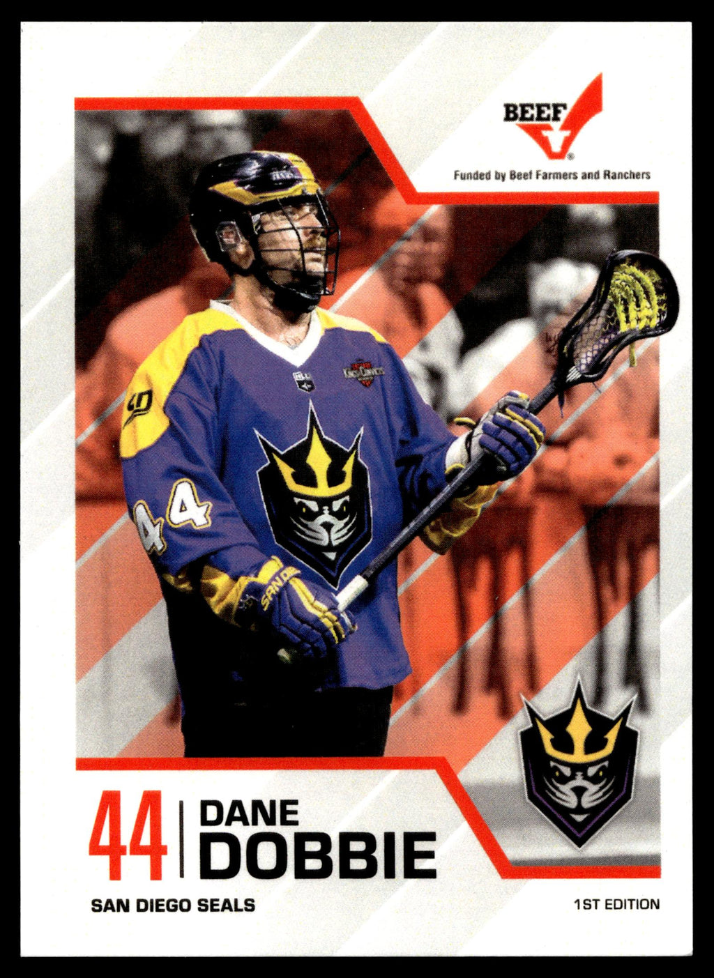 Dane Dobbie San Diego Seals NLL 1st Edition San Diego Seals #44
