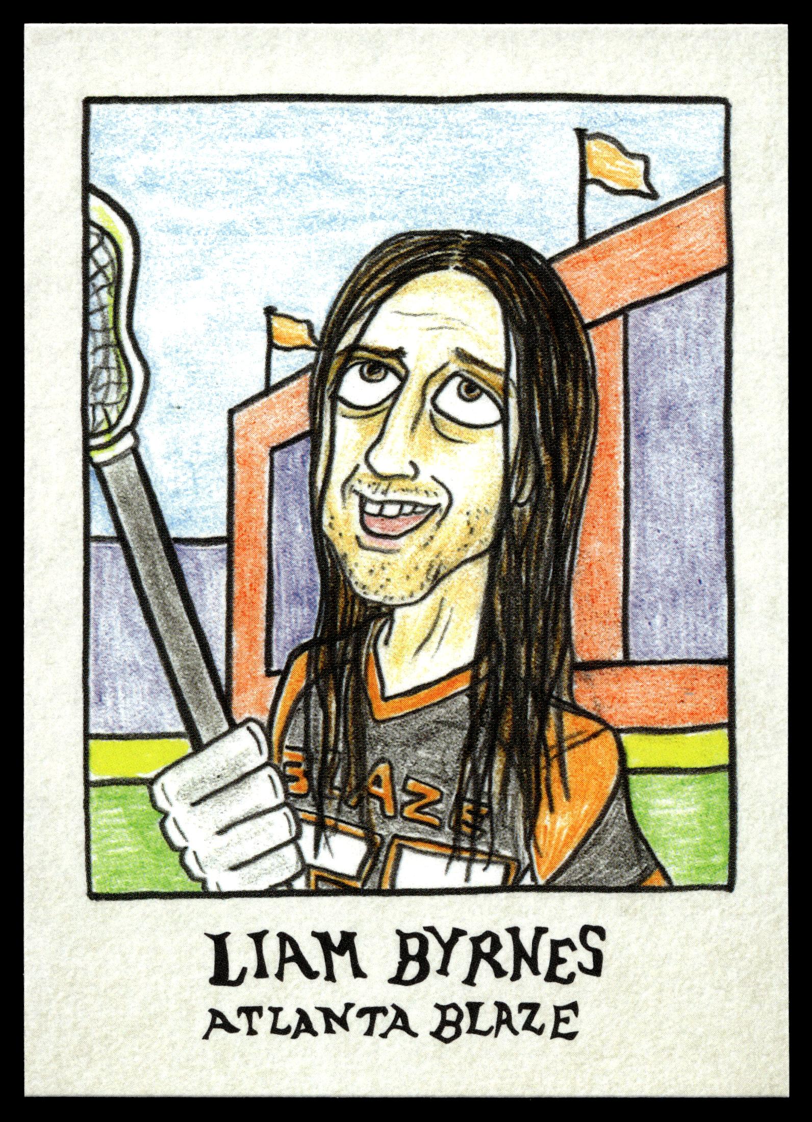 Liam Byrnes 2019 MLL Premier Series Atlanta Blaze Gummy Arts #GA-04