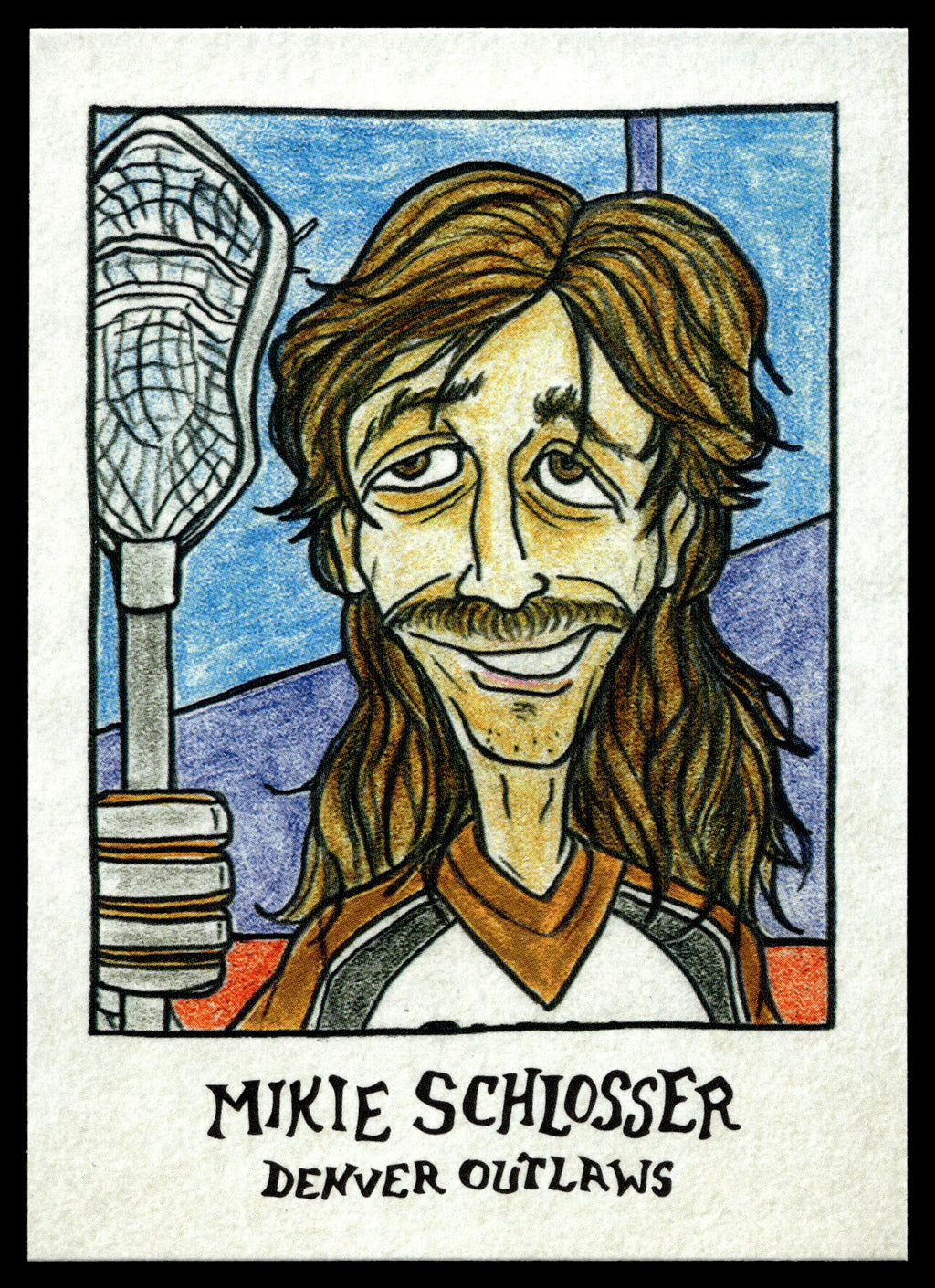 Mikie Schlosser 2019 MLL Premier Series Denver Outlaws Gummy Arts #GA-07