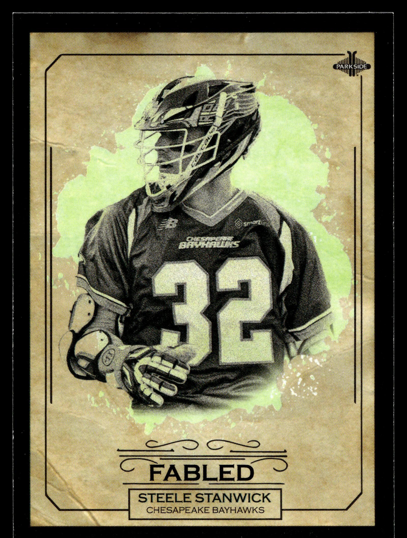 Steele Stanwick 2019 MLL Premier Series Chesapeake Bayhawks Fabled #FA-01