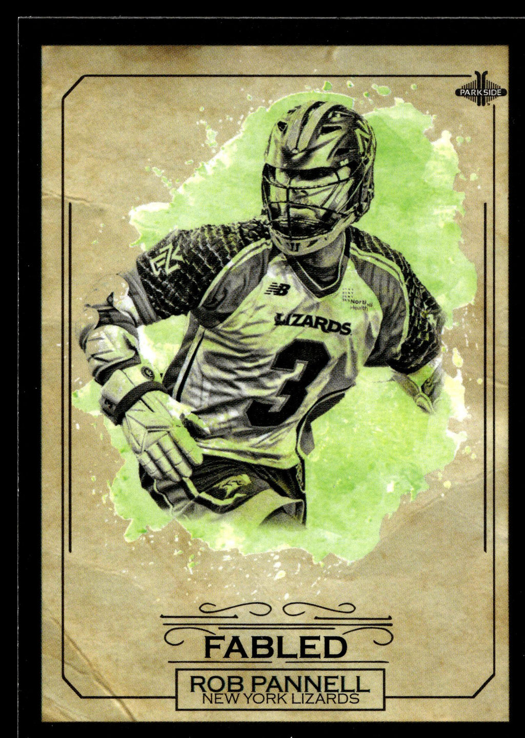 Rob Pannell 2019 MLL Premier Series New York Lizards Fabled #FA-02