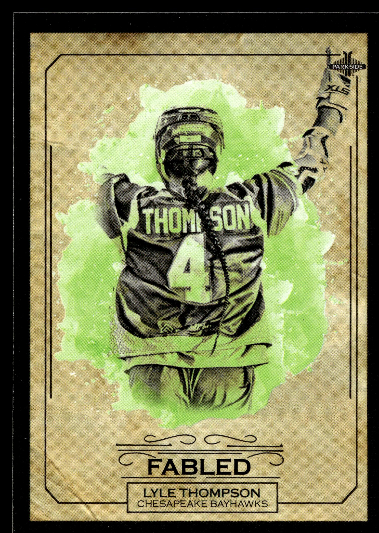 Lyle Thompson 2019 MLL Premier Series Chesapeake Bayhawks Fabled #FA-04