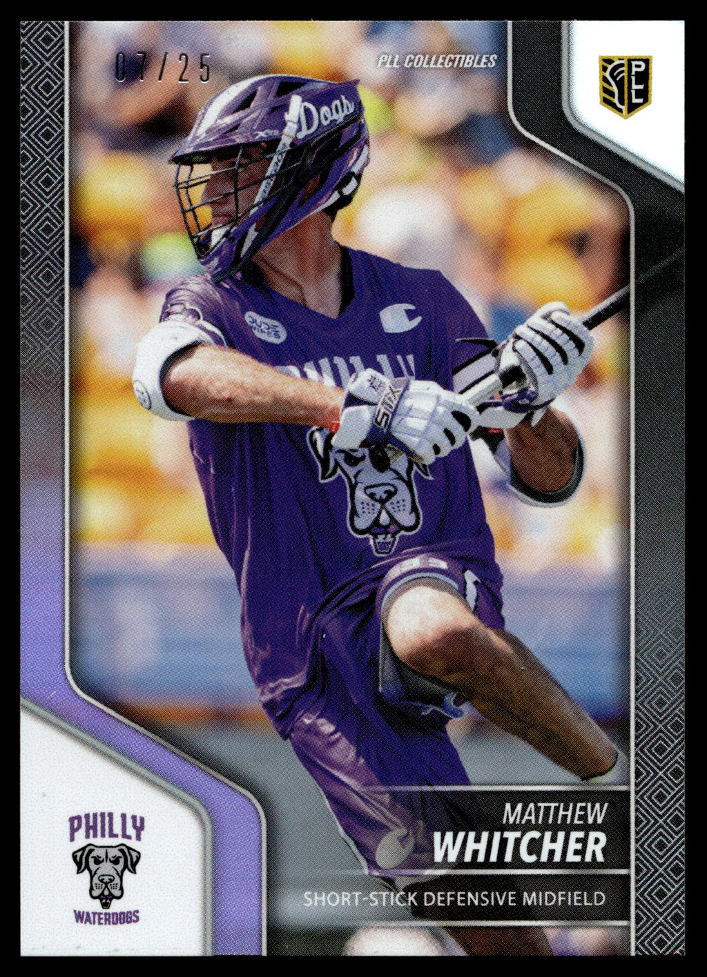 Matt Whitcher 2024 PLL Release Philadelphia Waterdogs Black 07/25 #134
