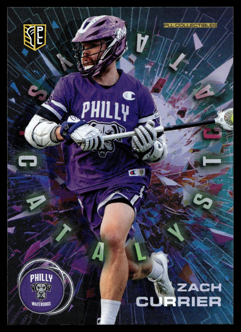 Zach Currier 2025 PLL Flagship Philadelphia Waterdogs Catalyst #12