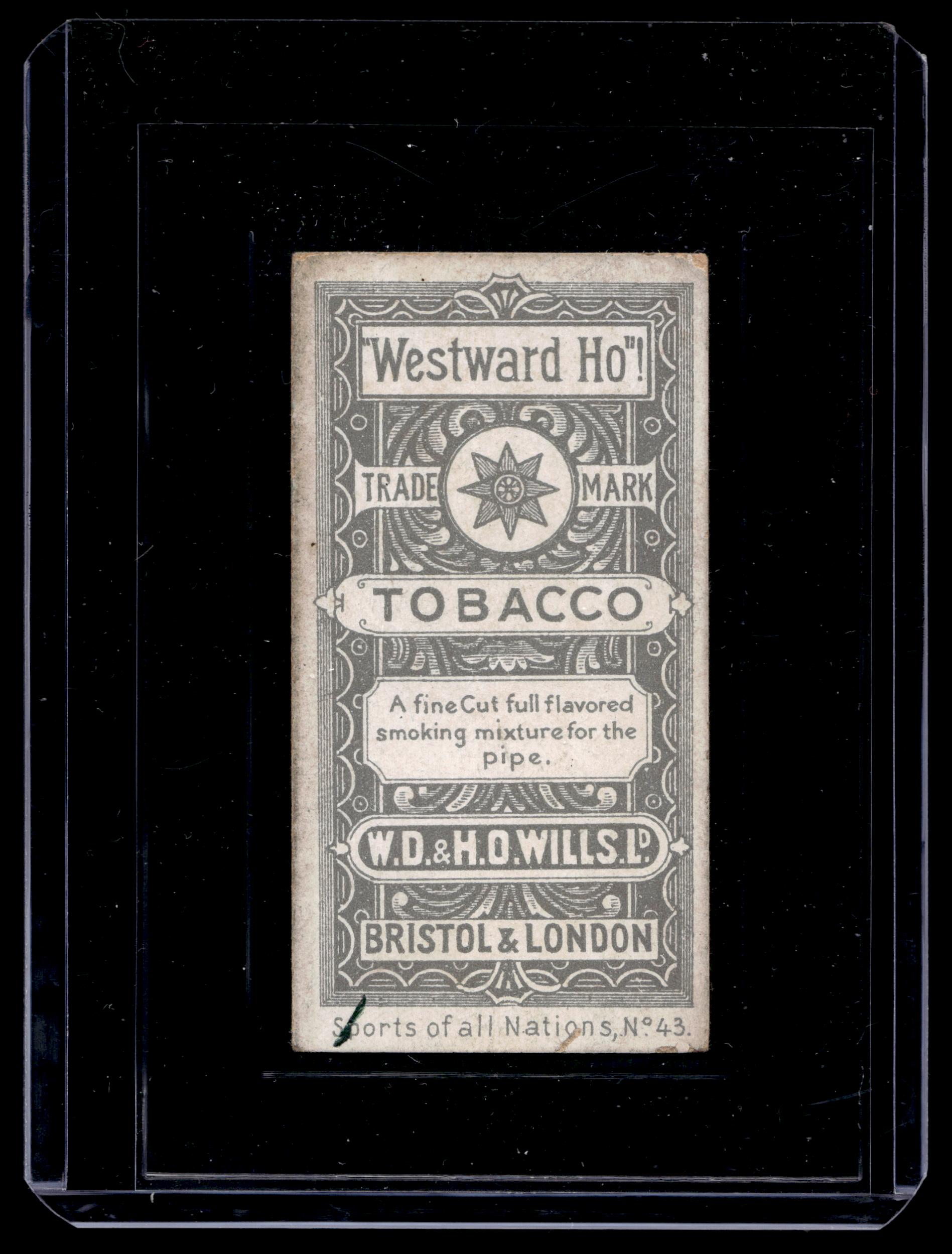 1901 W.D. & H.O. Wills, Ltd. Sports of All Nations Westward Ho #43