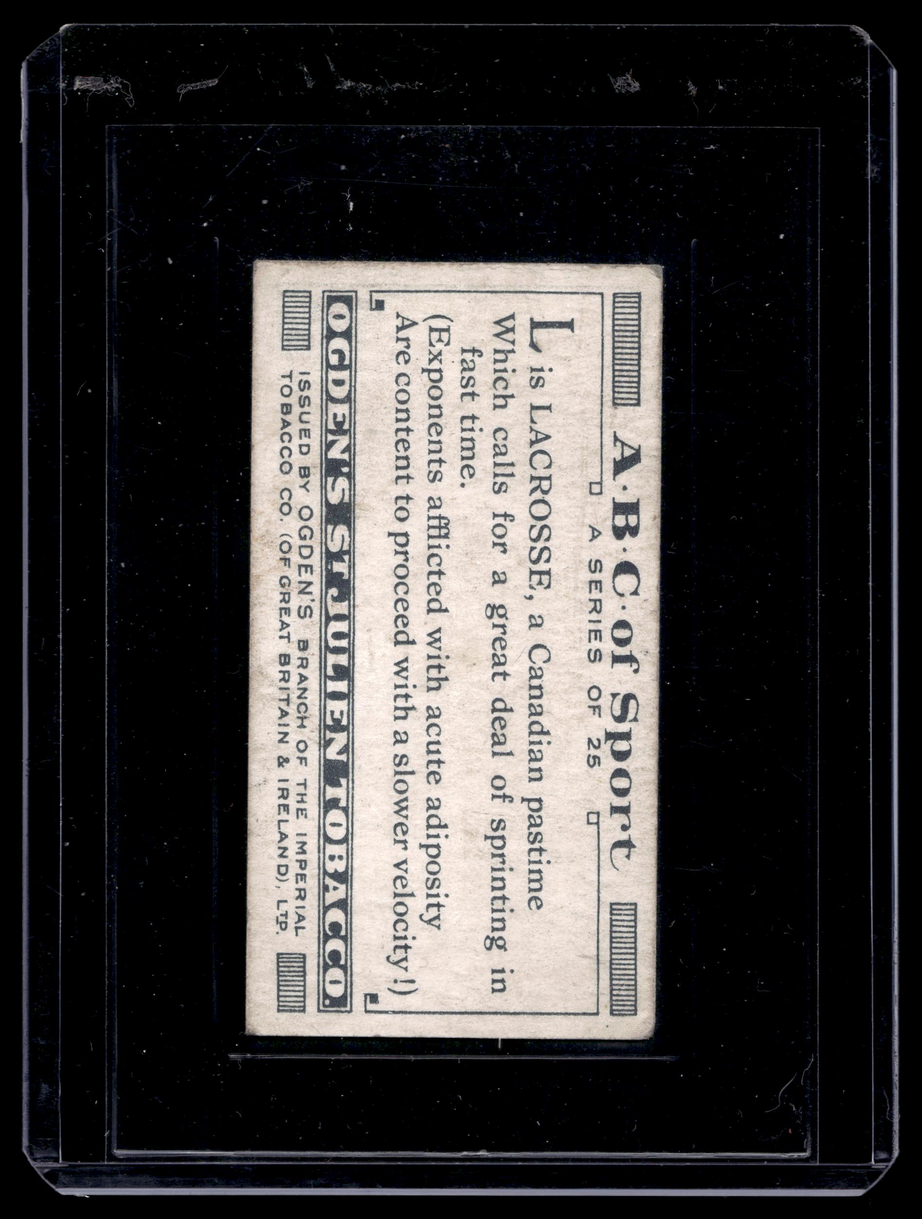 1927 Ogden's ABC of Sport #L